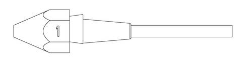 Weller XDSL 1 SAUGDÜSE Ø1,4XØ2,5 L=10,5MM VERP. Saugdüse 1 St.