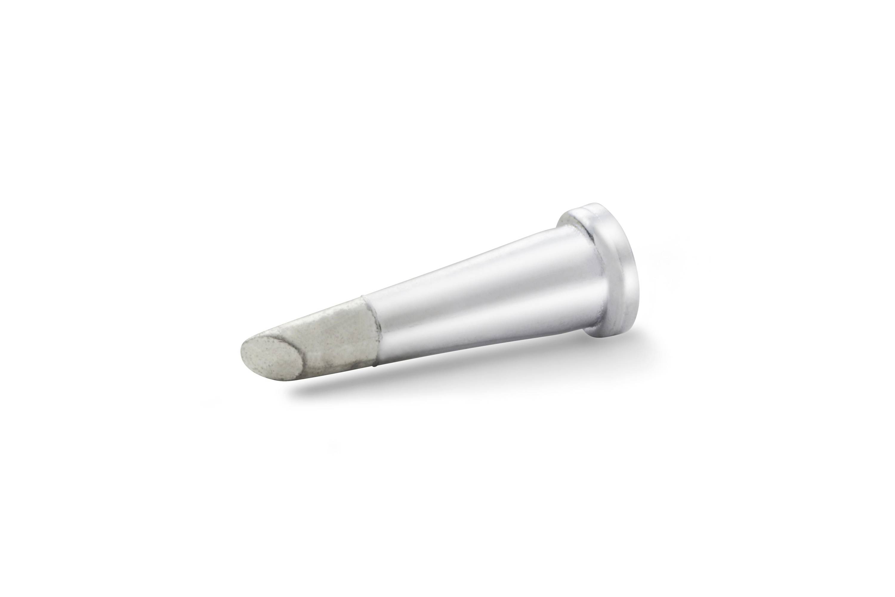 Metallic cigar holder with a beige mouthpiece, shown isolated on a white background.