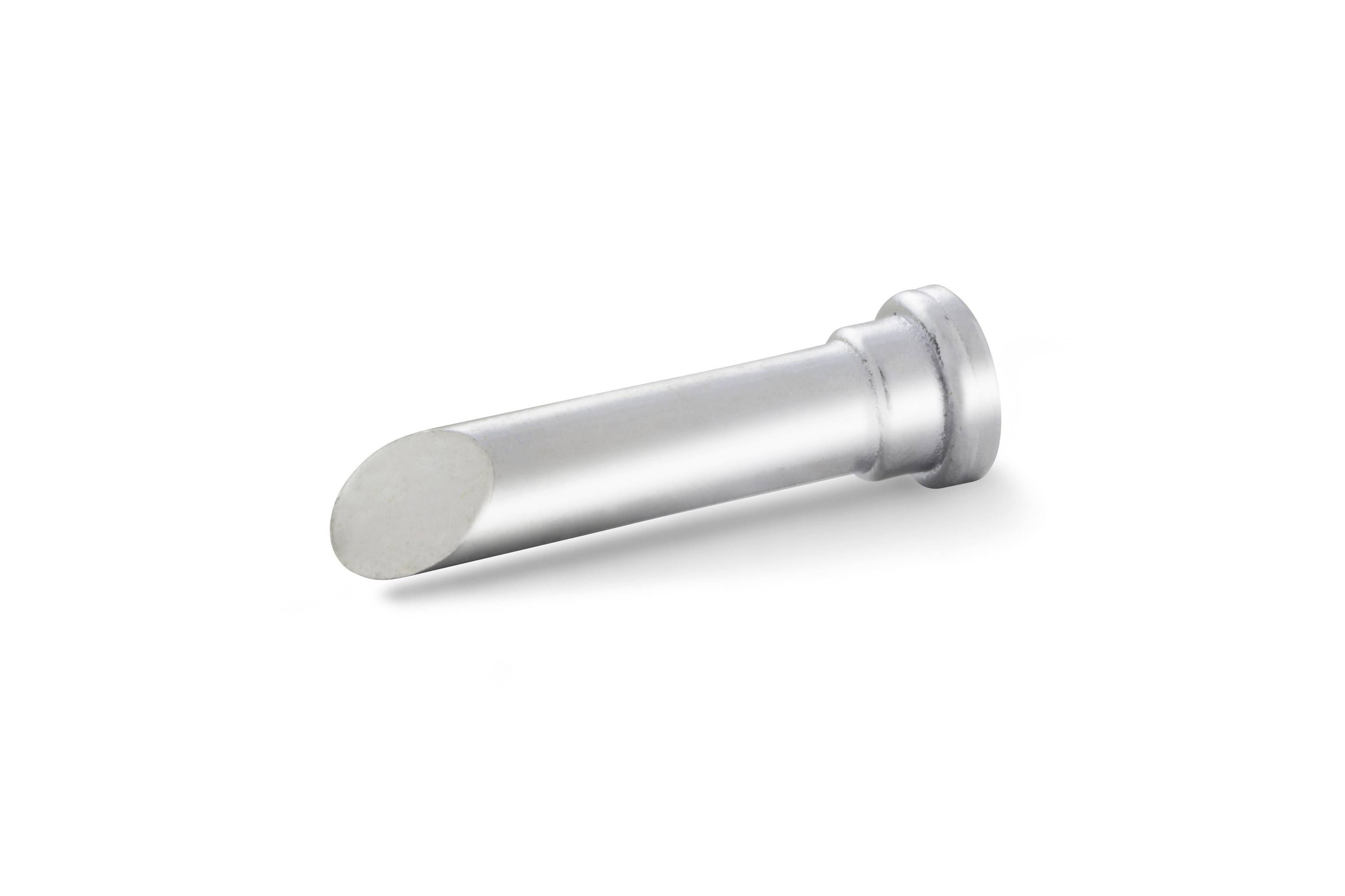 Metal cylindrical pin with a flat end, shown on a white background.