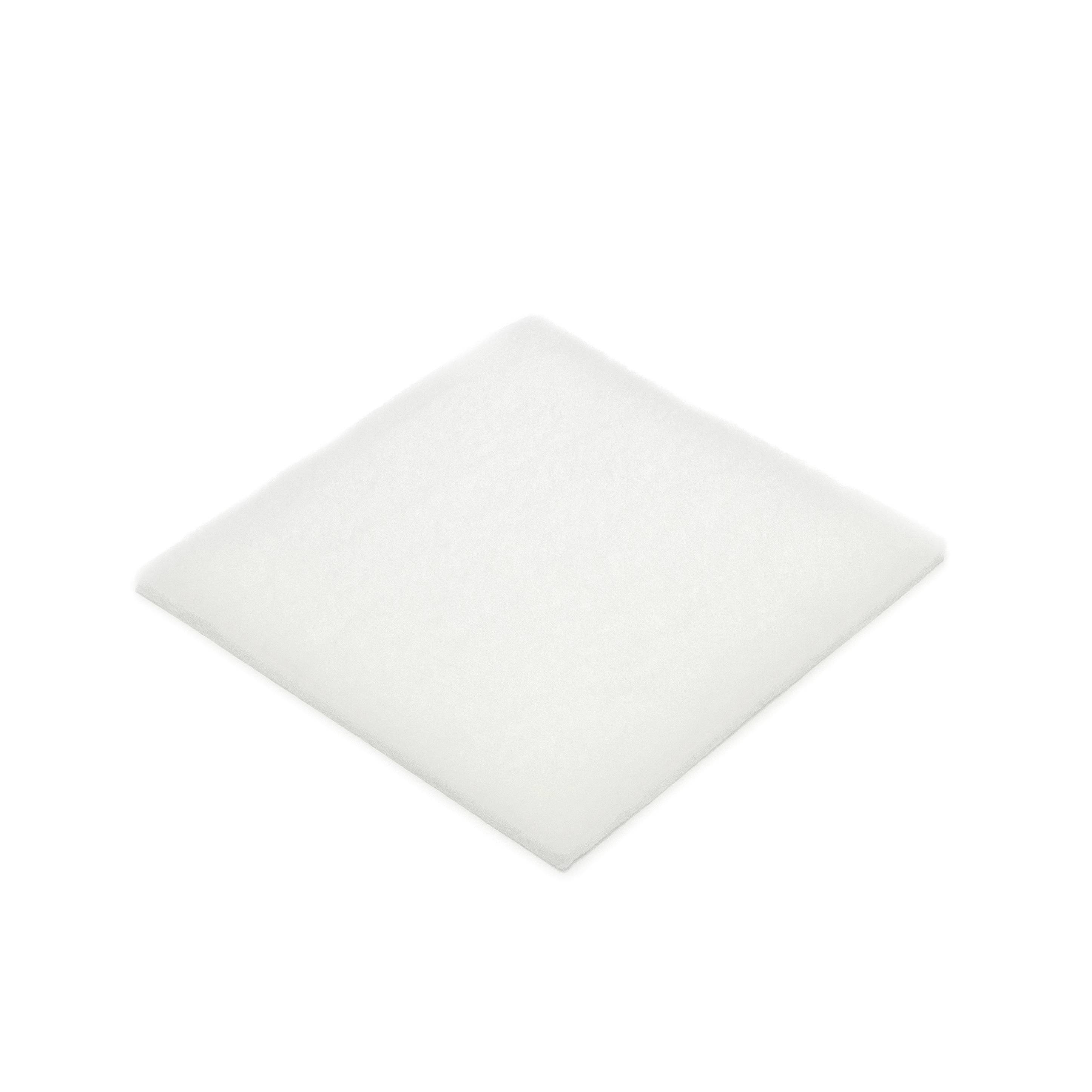 White square foam or cushion tile shown on a plain background.
