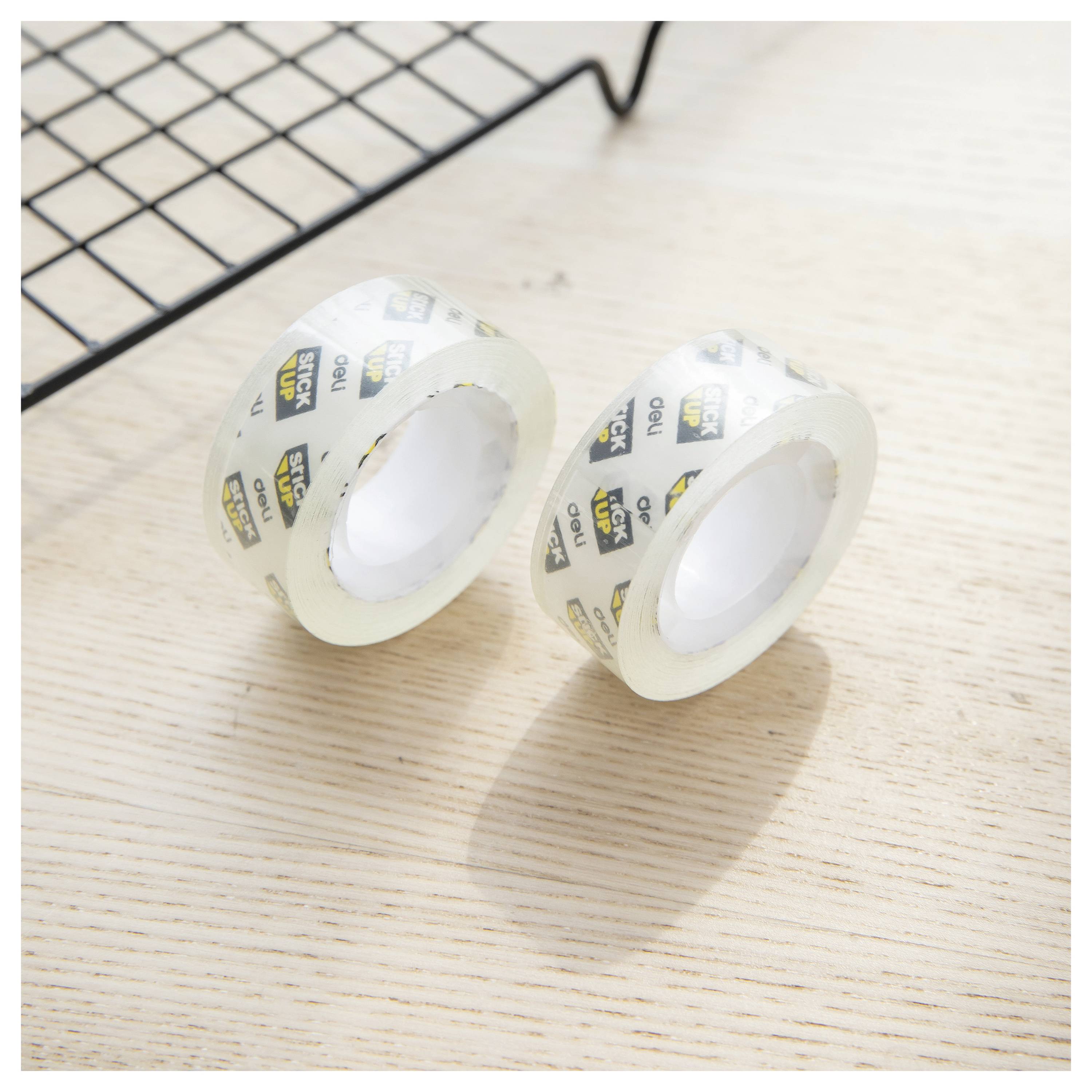 DELI D260304 Klebeband Transparent (matt) (L x B) 18m x 1.8cm 8St.