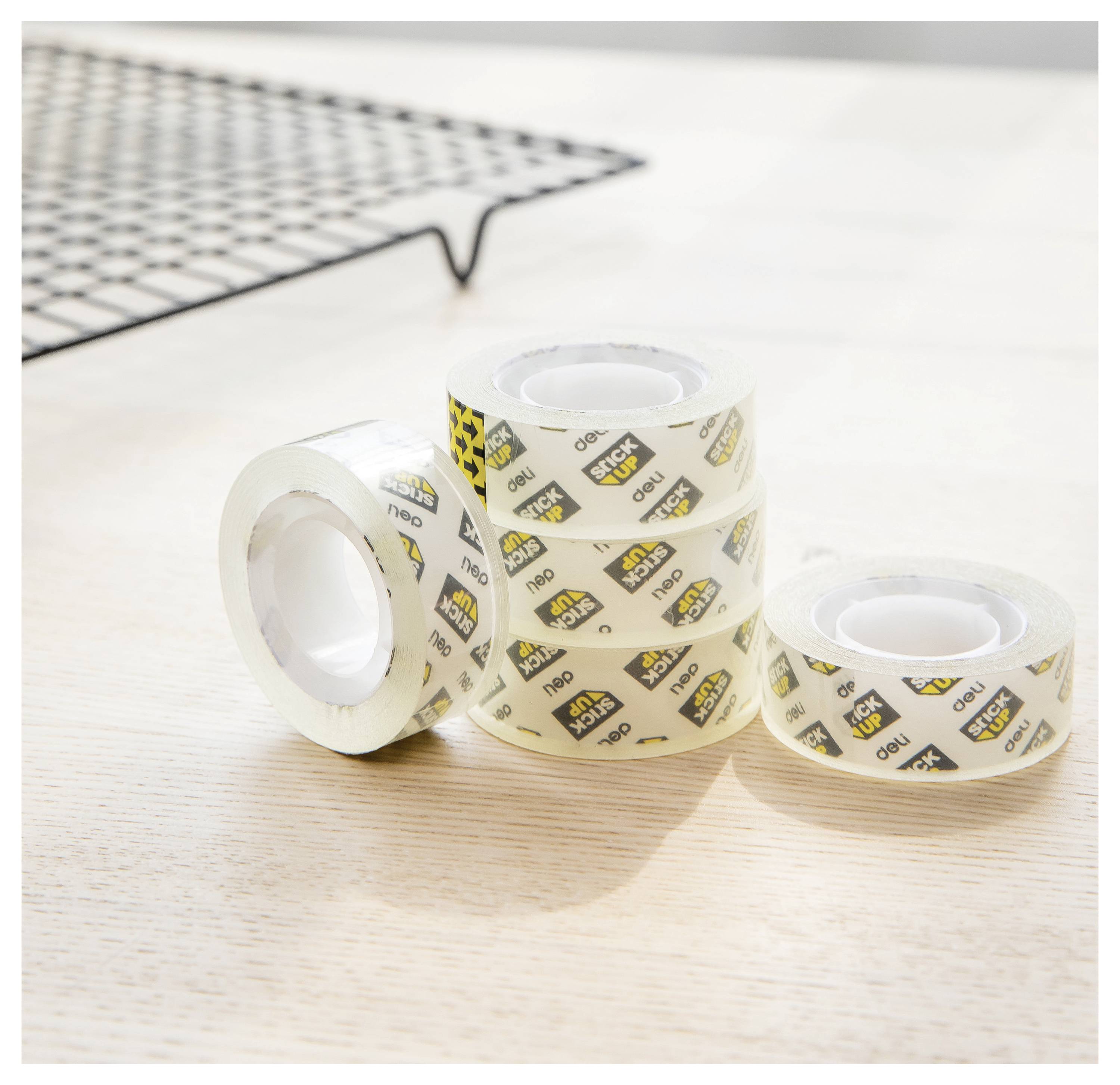 DELI D260304 Klebeband Transparent (matt) (L x B) 18m x 1.8cm 8St.