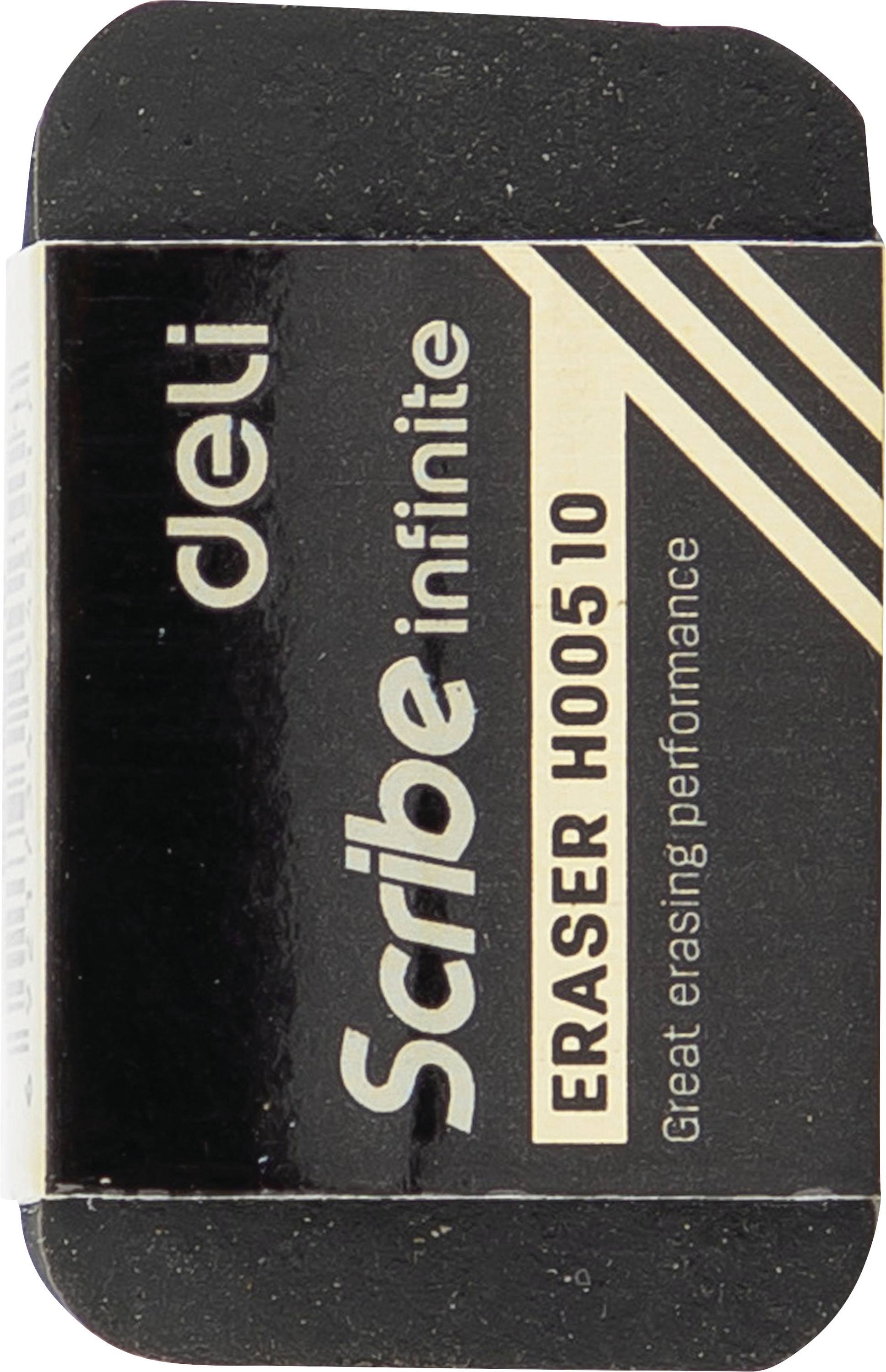 Black Deli 'Scribe infinite' RADIERER H00510 mit 'Großartige Radierleistung' auf der Verpackung bedruckt.