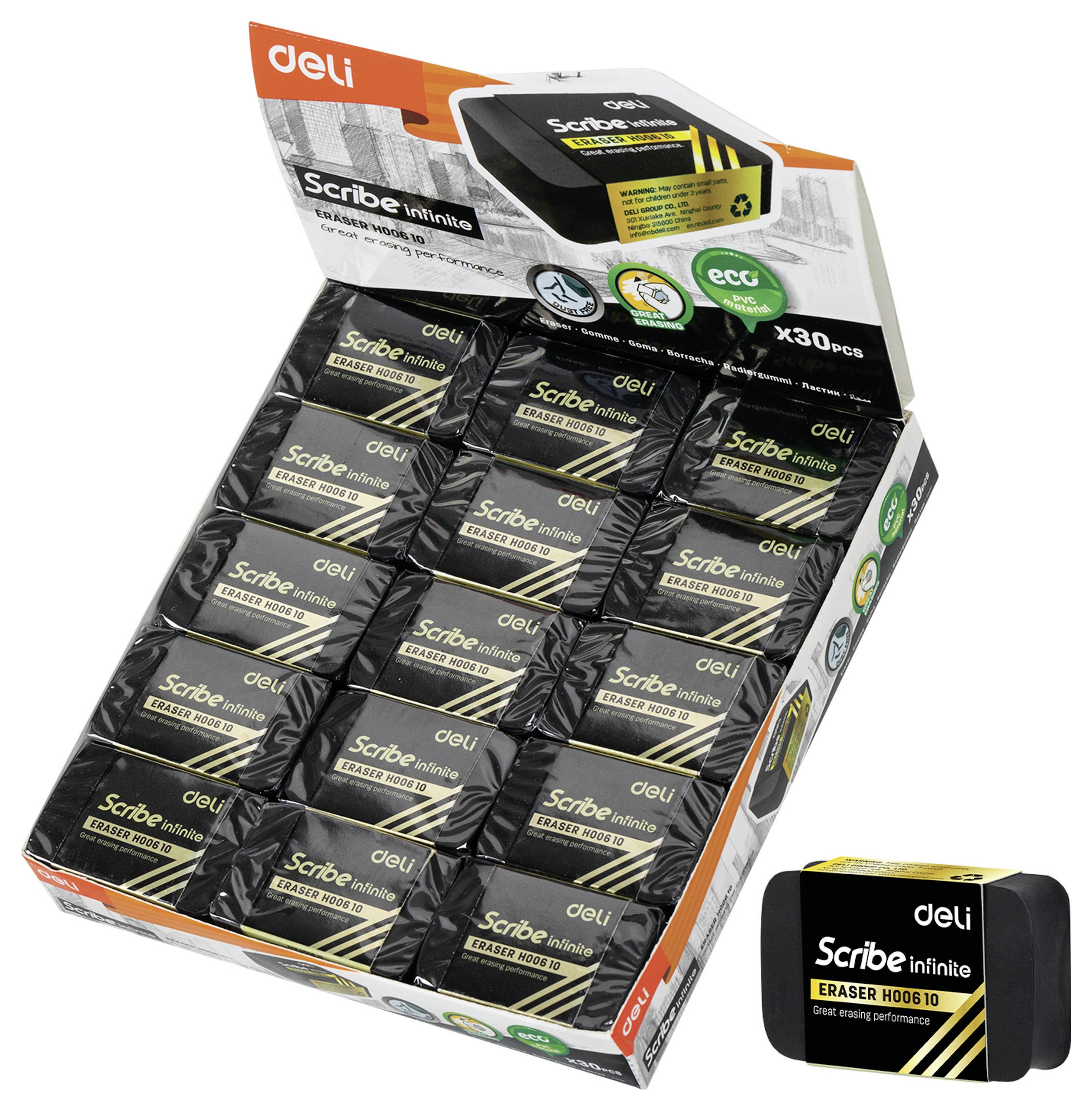 DELI EH00610 D437490 Radierer Schwarz