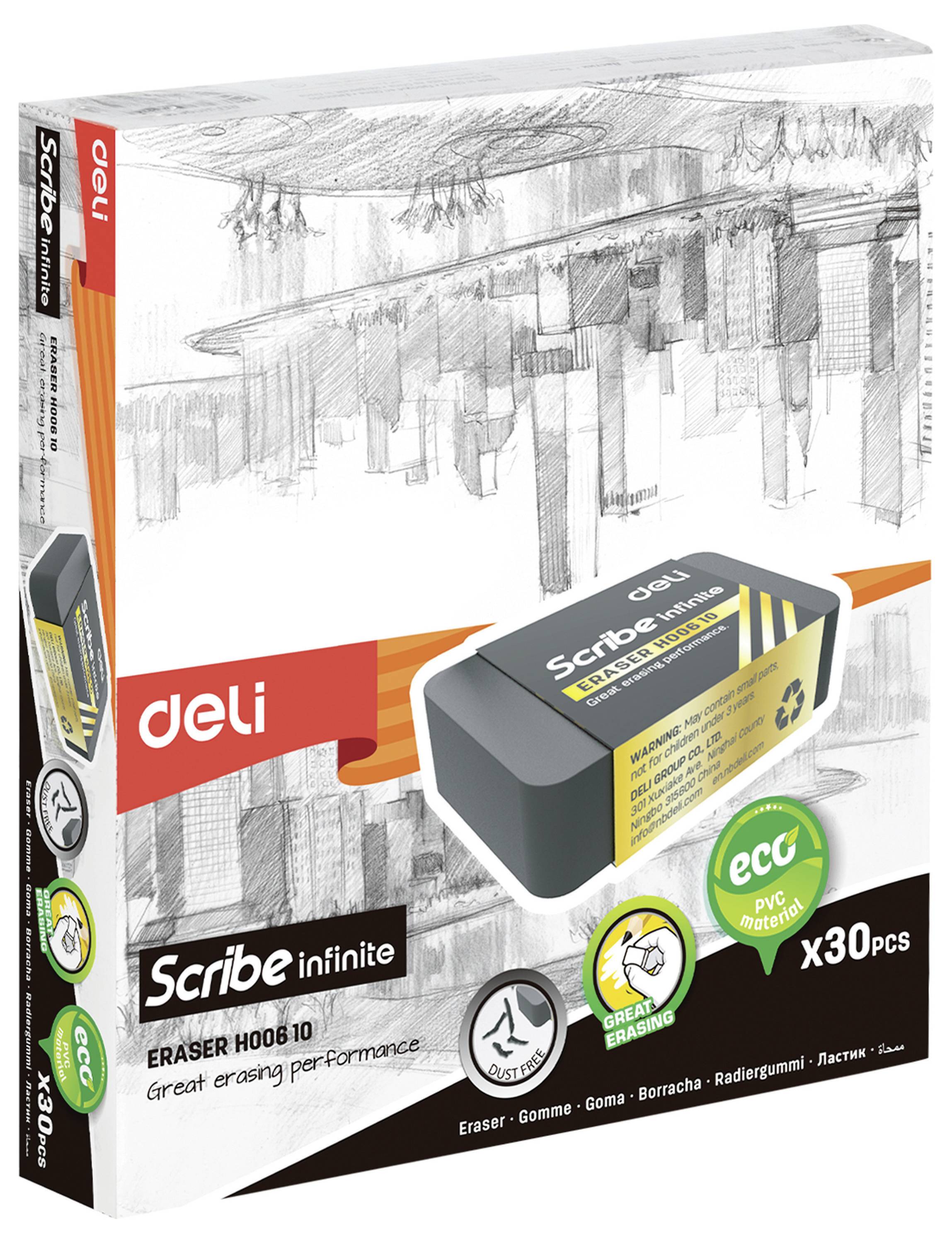 DELI EH00610 D437490 Radierer Schwarz