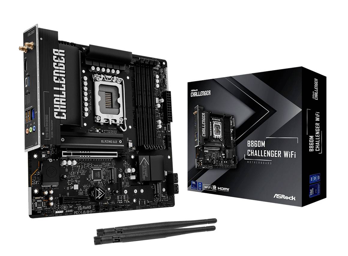 ASRock B860M Challenger WiFi (1851) (D) Mainboard