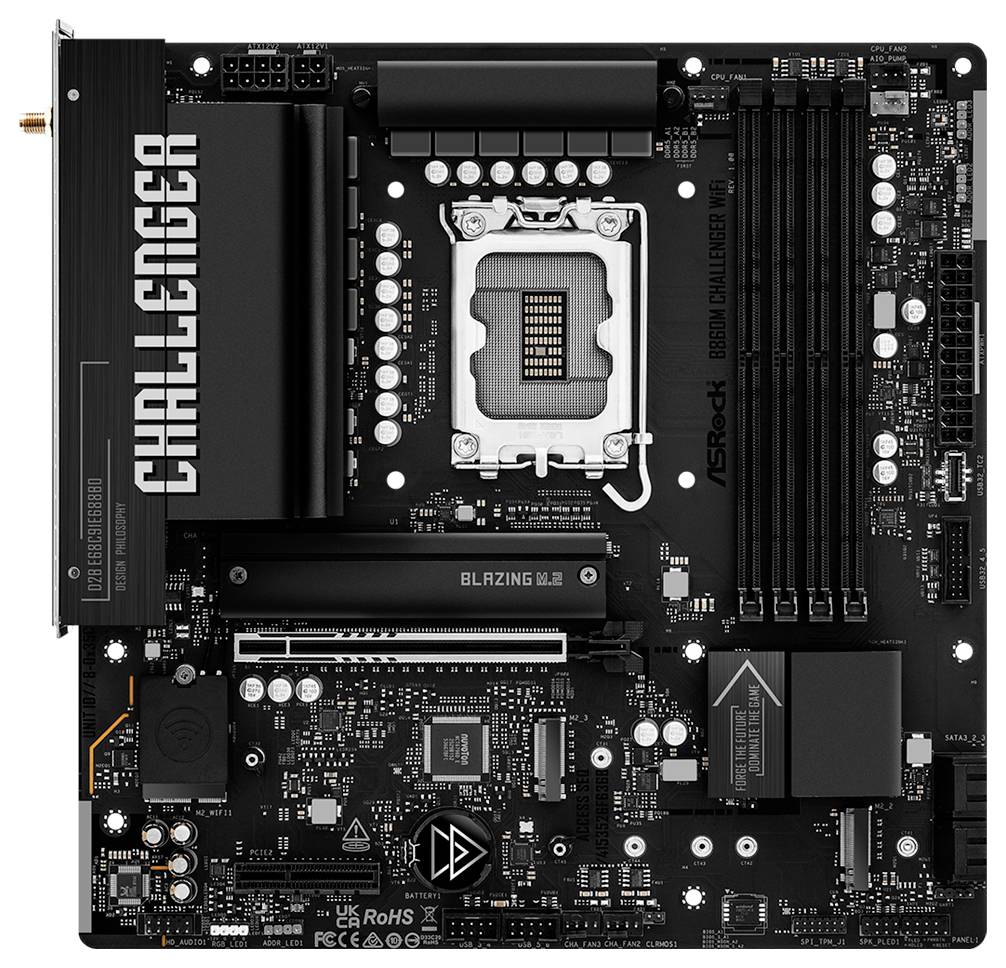 ASRock B860M Challenger WiFi (1851) (D) Mainboard