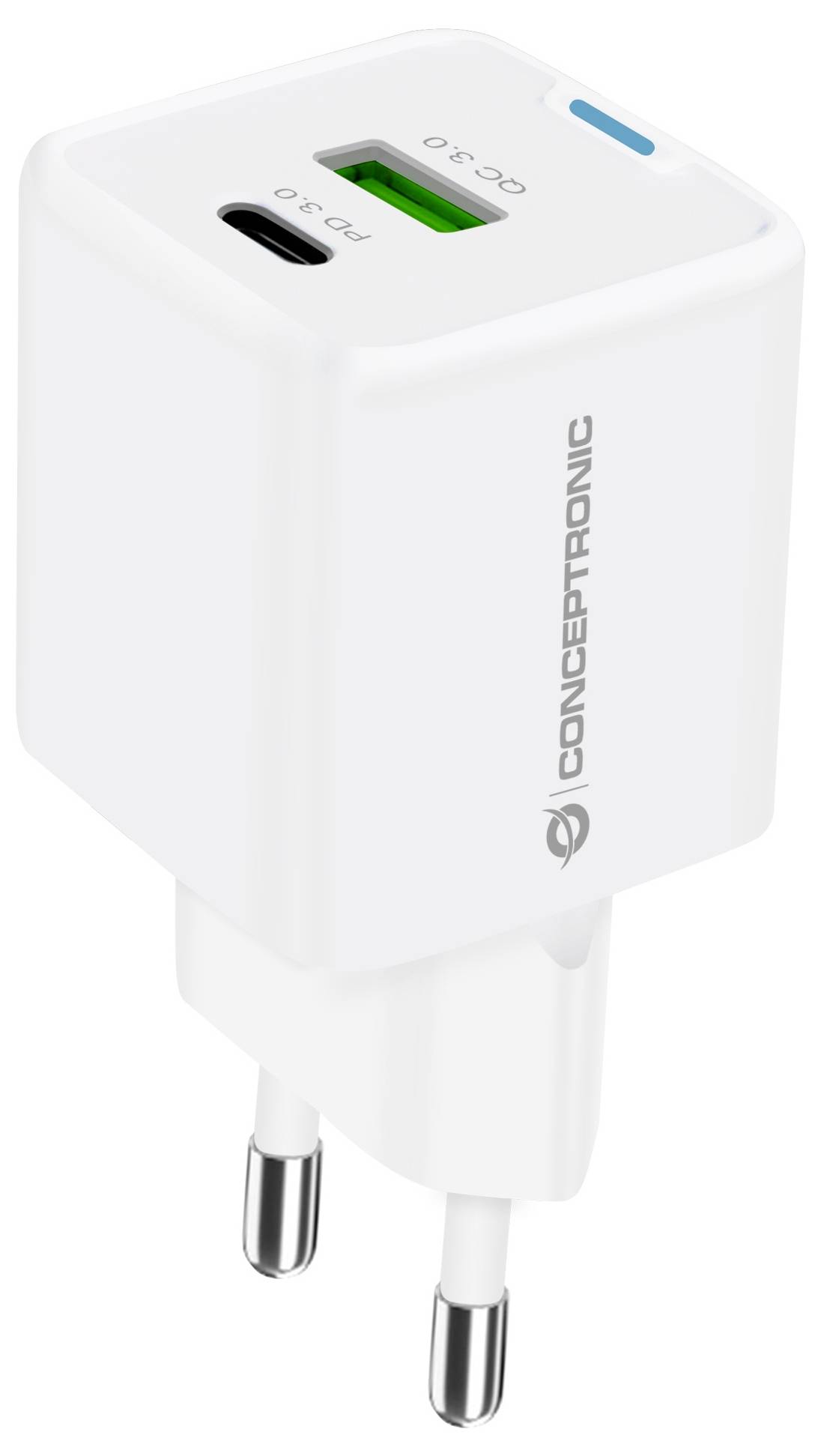 Conceptronic ALTHEA16W 2-Port 33W GaN USB PD Charger USB Ladegerät 33W USB-A, USB-C® Weiß