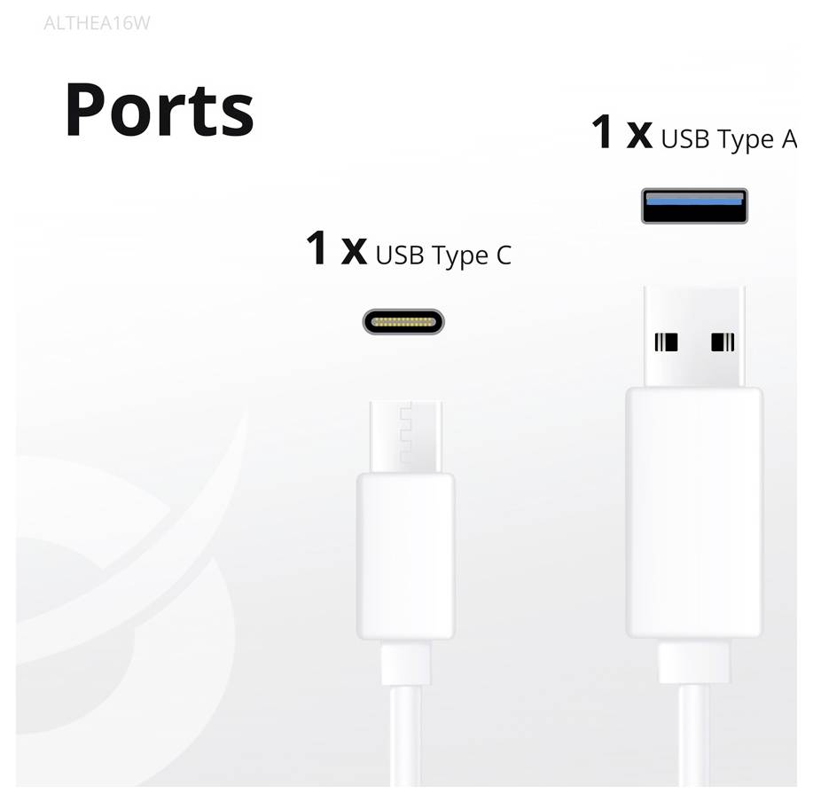 Conceptronic ALTHEA16W 2-Port 33W GaN USB PD Charger USB Ladegerät 33W USB-A, USB-C® Weiß