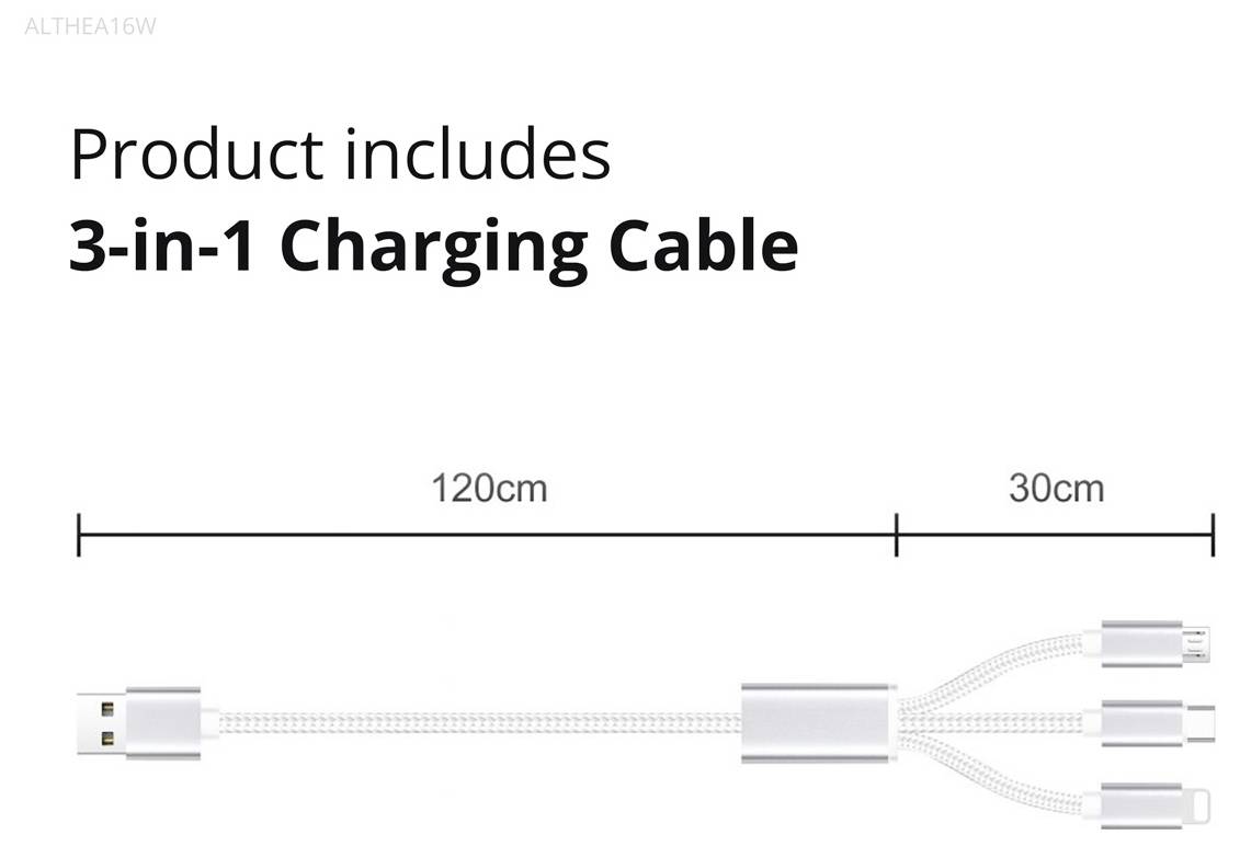 Conceptronic ALTHEA16W 2-Port 33W GaN USB PD Charger USB Ladegerät 33W USB-A, USB-C® Weiß