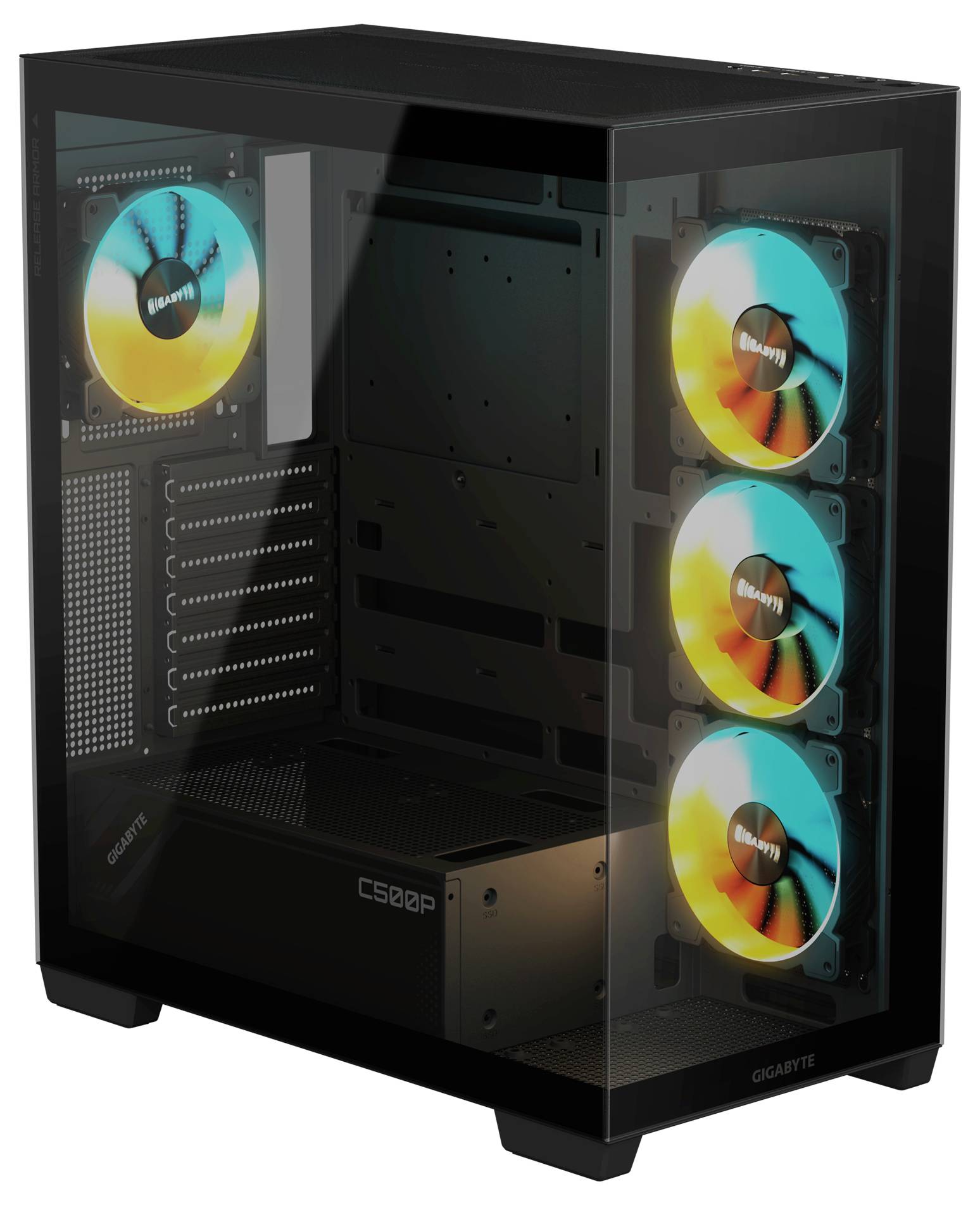 Gigabyte GB-C500P ST Midi-Tower PC-Gehäuse Schwarz