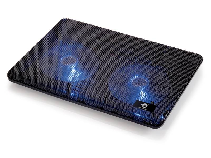 Conceptronic CNBCOOLPAD2F 2-Fan Laptop Cooling Pad Notebook-Ständer mit Kühlfunktion