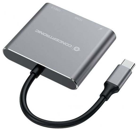 Conceptronic Notebook Dockingstation DONN18G 3-in-1 USB 3.2 Gen 1 Docking St