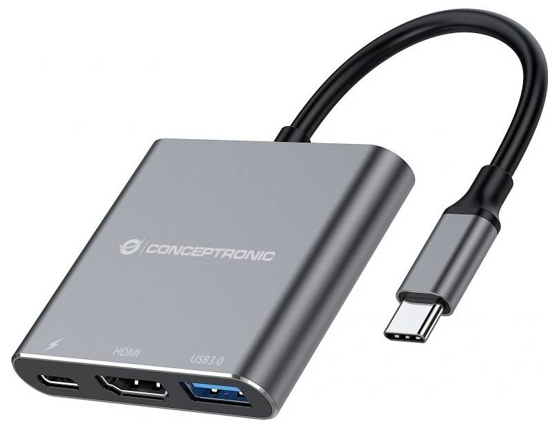Conceptronic Notebook Dockingstation DONN18G 3-in-1 USB 3.2 Gen 1 Docking St