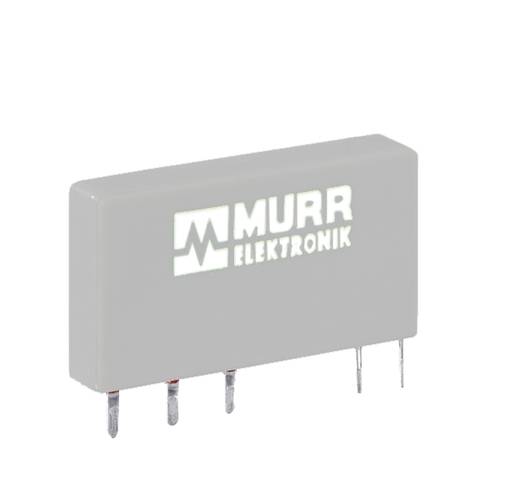 Graue Murrelektronik-Elektronikmodul mit fünf Metallstiften auf weißem Hintergrund.