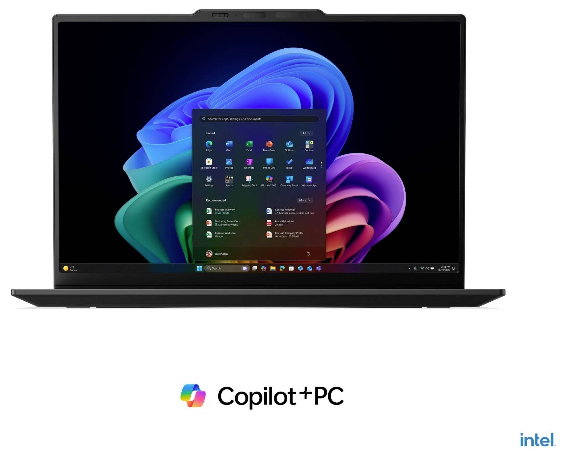 Lenovo Notebook 21V70071GE 35.6cm (14 Zoll) WUXGA Intel® Core™ Ultra 7 355 32GB RAM 1TB SSD Deutsch, QWERTZ Intel Intel-Grafik