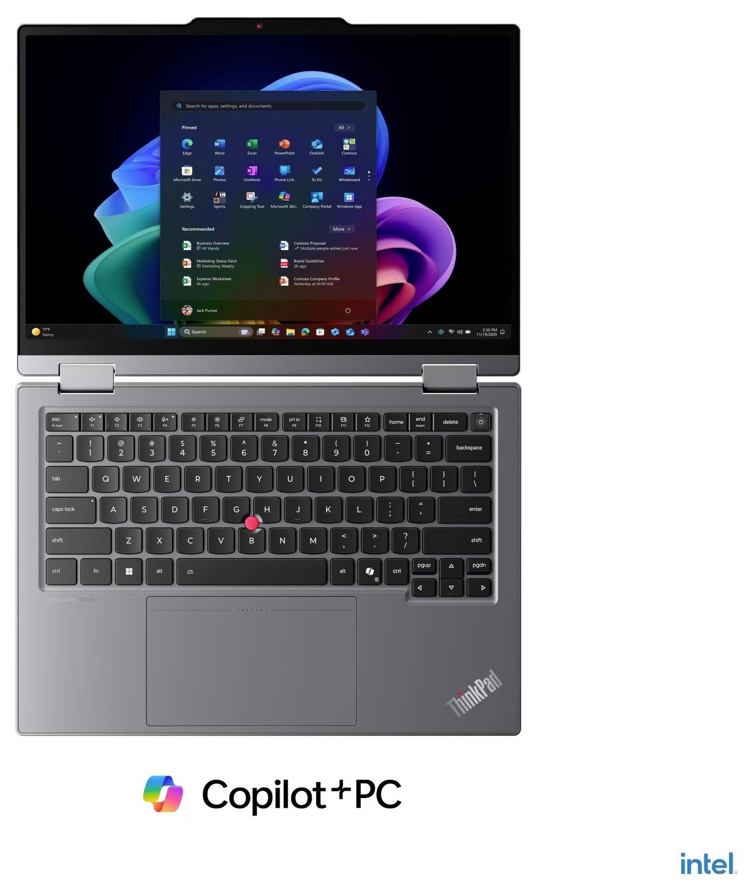 Frontansicht eines futuristischen grauen Metallpanels oder Computergehäusedeckels mit geometrischen Lüftungsschlitzen und blauen Akzentstreifen.