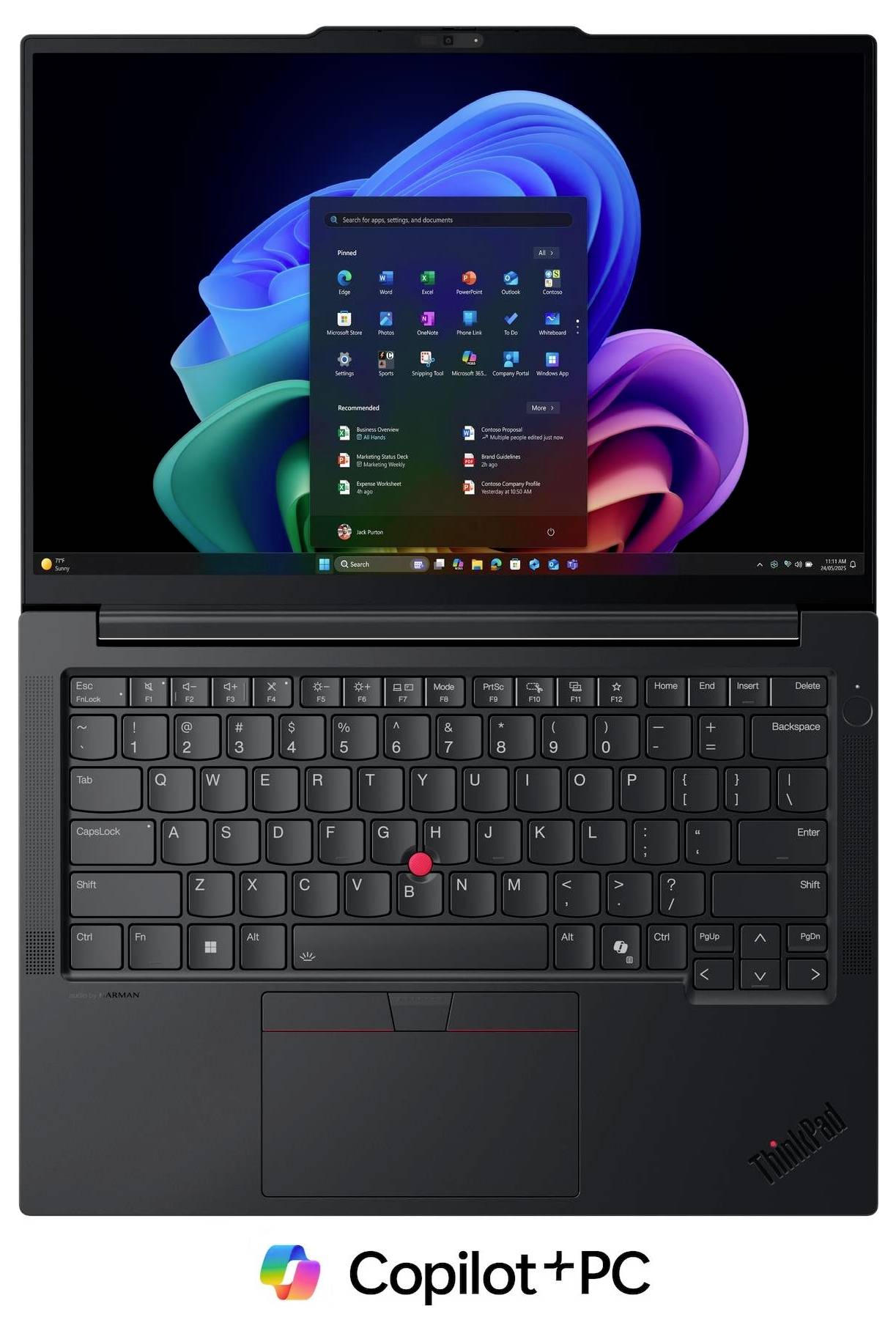 Lenovo Notebook 21Y6000SGE 35.6cm (14 Zoll) 2.8K Intel® Core™ Ultra 7 355 32GB RAM 1TB SSD Deutsch, QWERTZ Intel Intel-Grafik