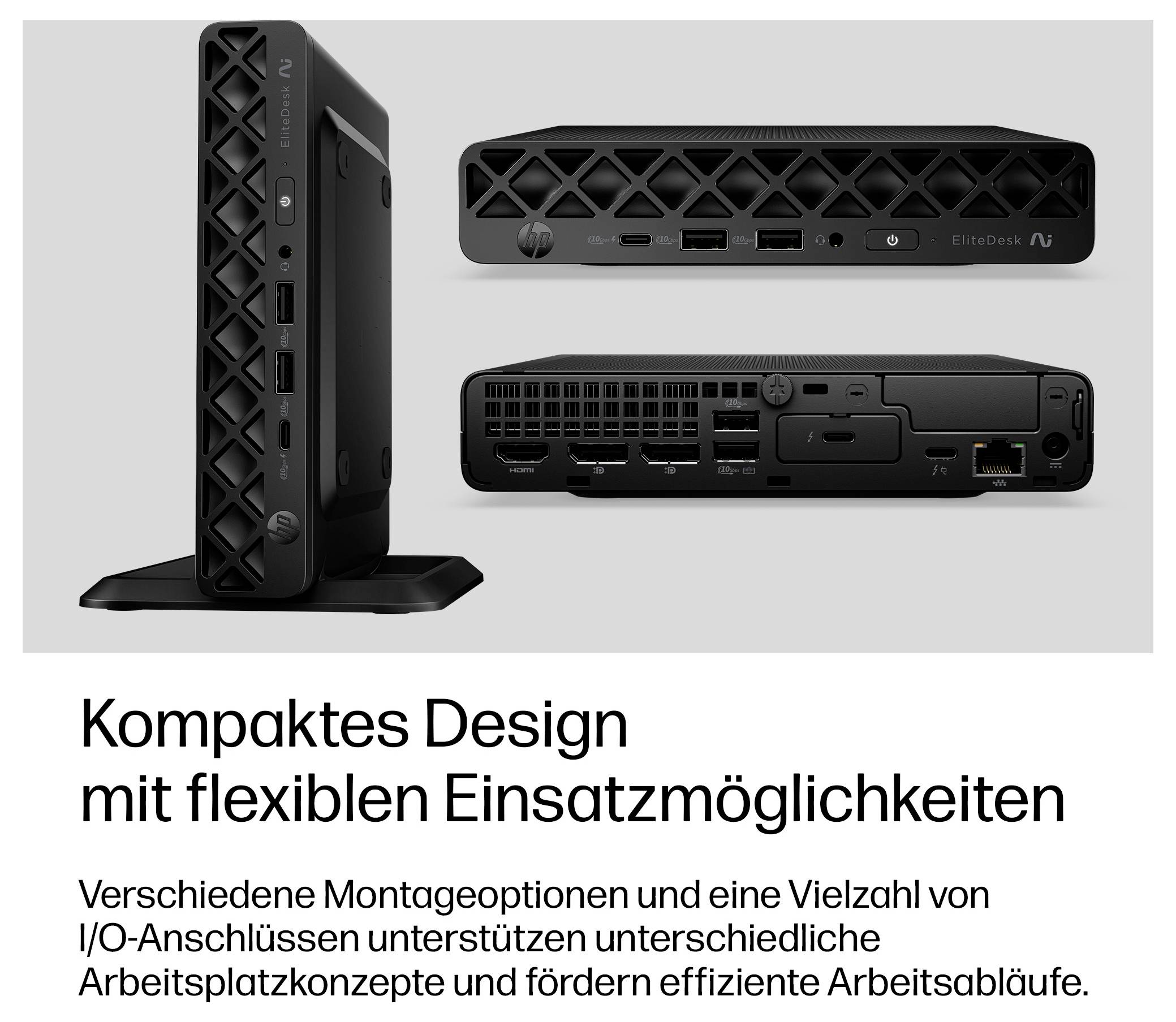 HP Workstation Mini PC HP EliteDesk 8 Mini G2i U5 16/512GB 322 4.4 GHz 16 GB RAM 512 GB SSD Intel Intel-Grafik DL8T6ET