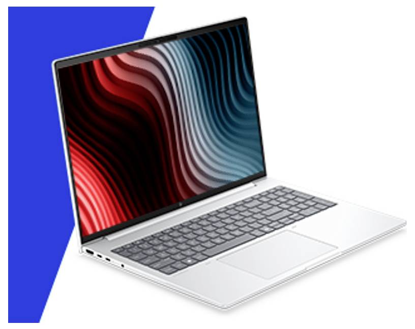 HP Workstation Notebook 40.6 cm (16 Zoll) WUXGA AMD Ryzen AI 5 435 16 GB RAM 512 GB SSD Deutsch, QWERTZ AMD AMD Radeon Graphics Silber DL9U5ET