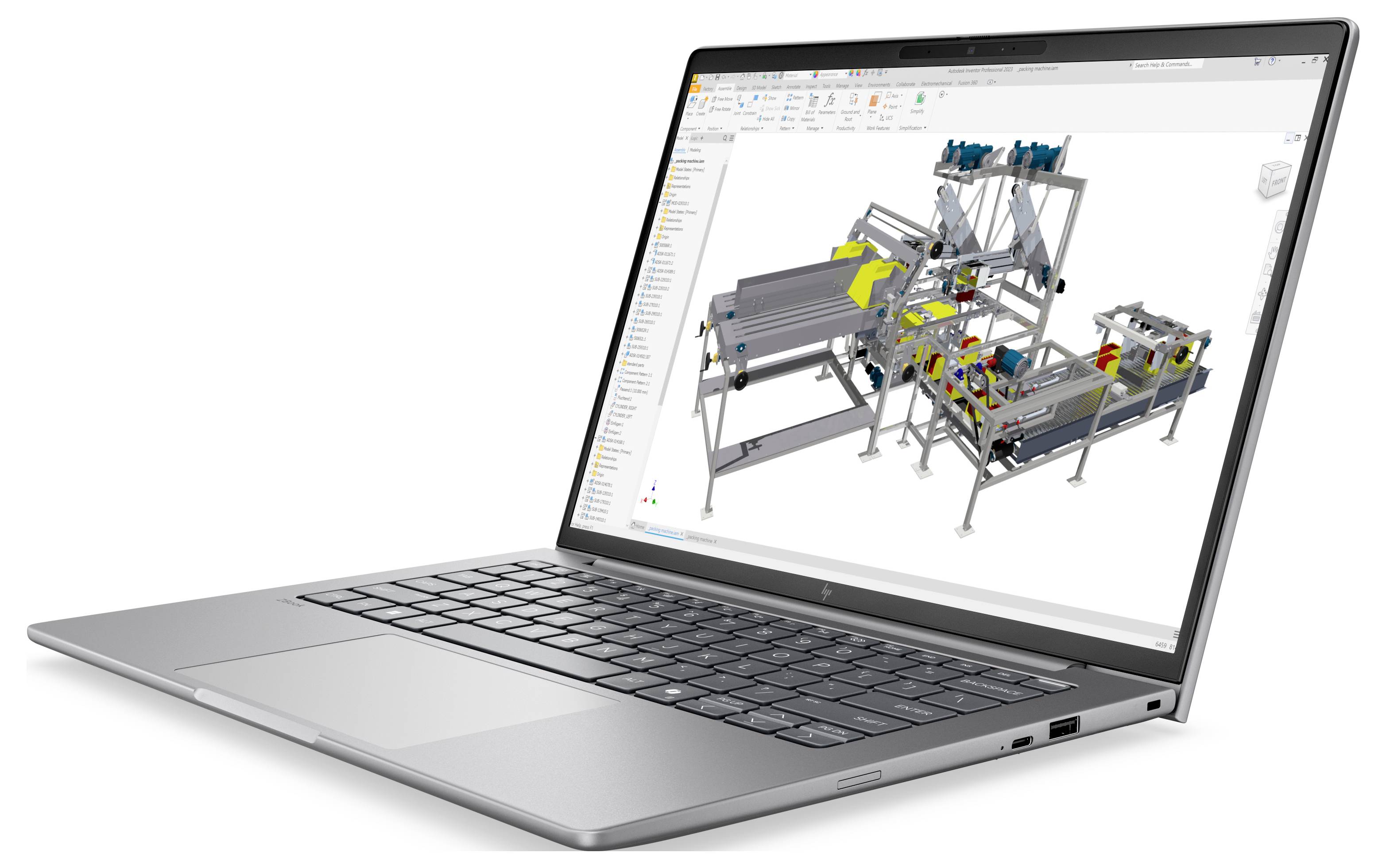 HP Workstation Notebook ZBook 8 G2a 35.6cm (14 Zoll) WUXGA 32GB RAM 1TB SSD Deutsch, QWERTZ AMD AMD Radeon Graphics Silber DK3D1