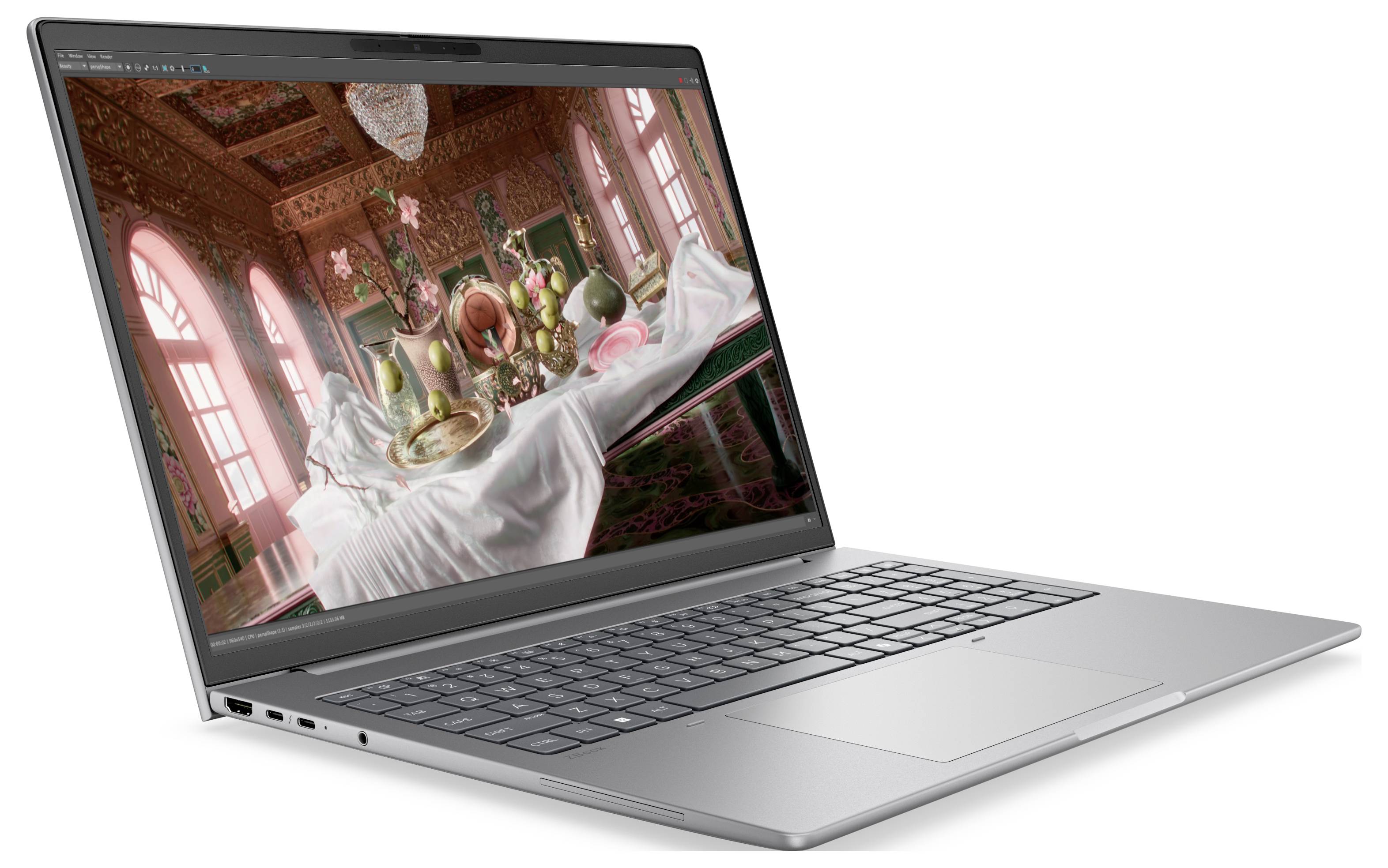 HP Workstation Notebook ZBook 8 G2a 40.6cm (16 Zoll) WUXGA 32GB RAM 512GB SSD Deutsch, QWERTZ AMD AMD Radeon Graphics Silber DK3
