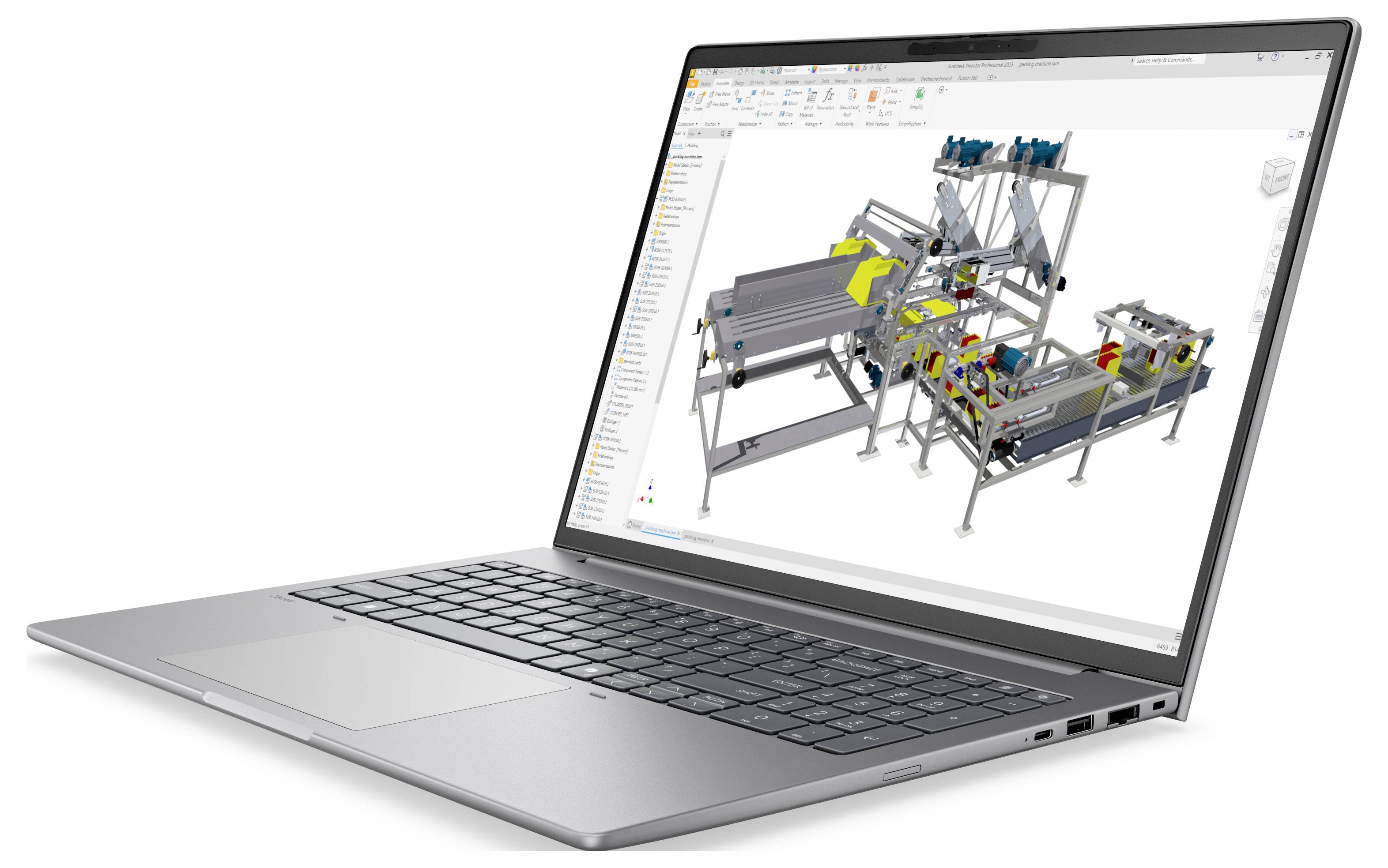 HP Workstation Notebook ZBook 8 G2a 40.6cm (16 Zoll) 2.5K 64GB RAM 1TB SSD Deutsch, QWERTZ AMD AMD Radeon Graphics Silber DK3B9E
