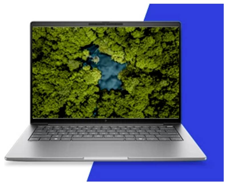 HP Notebook 35.6cm (14 Zoll) 2.5K 386H 48GB RAM 1TB SSD Deutsch, QWERTZ Intel Intel-Grafik Silber DK3A2ET