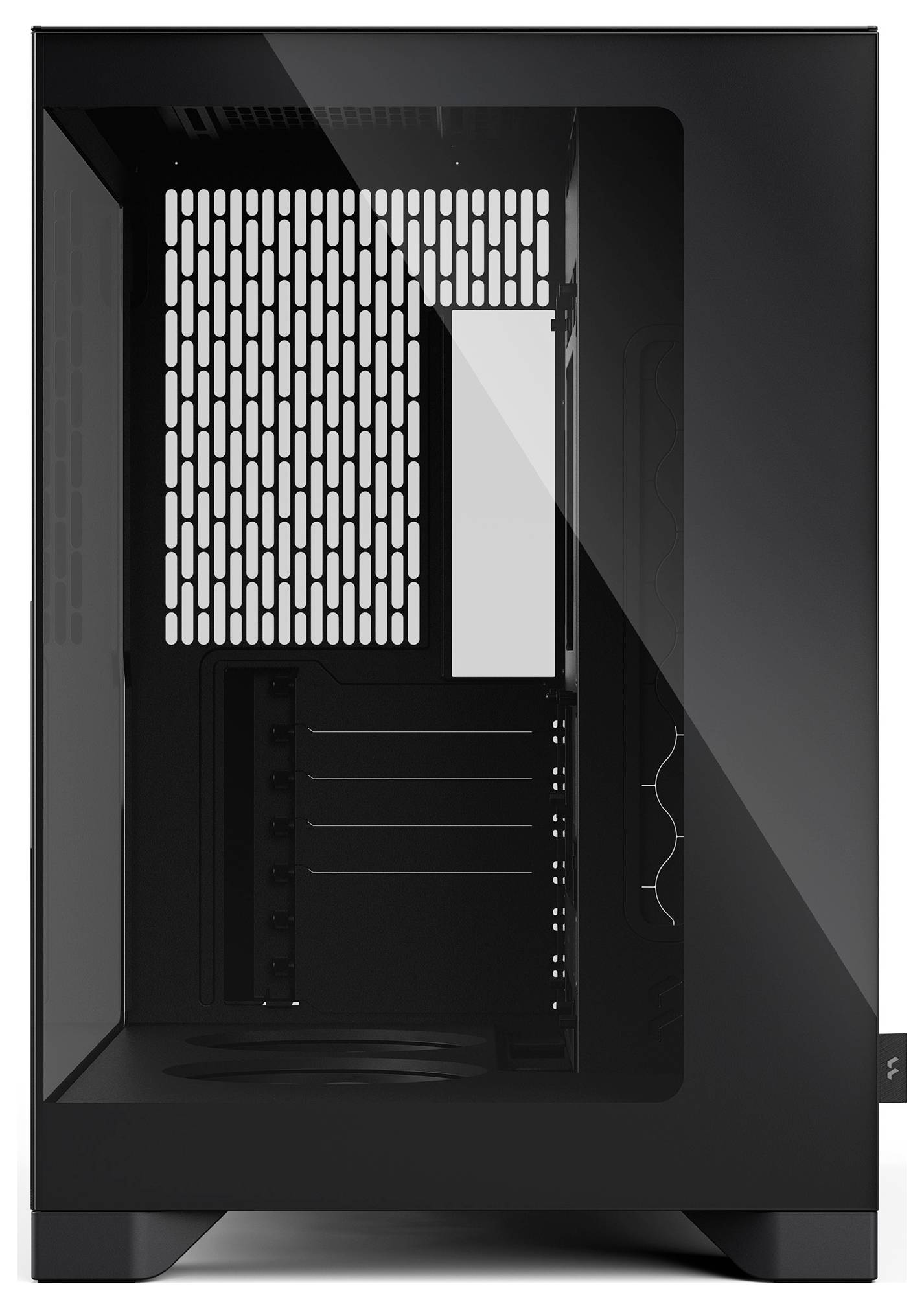 Schwarzer Lenovo-Laptop mit Windows 11-Desktop und Startmenü, mit einem 