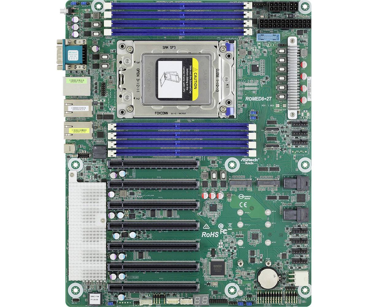 ASRock Rome D8-2T Mainboard Sockel (PC) AMD® LGA 4094 Formfaktor (Details) ATX