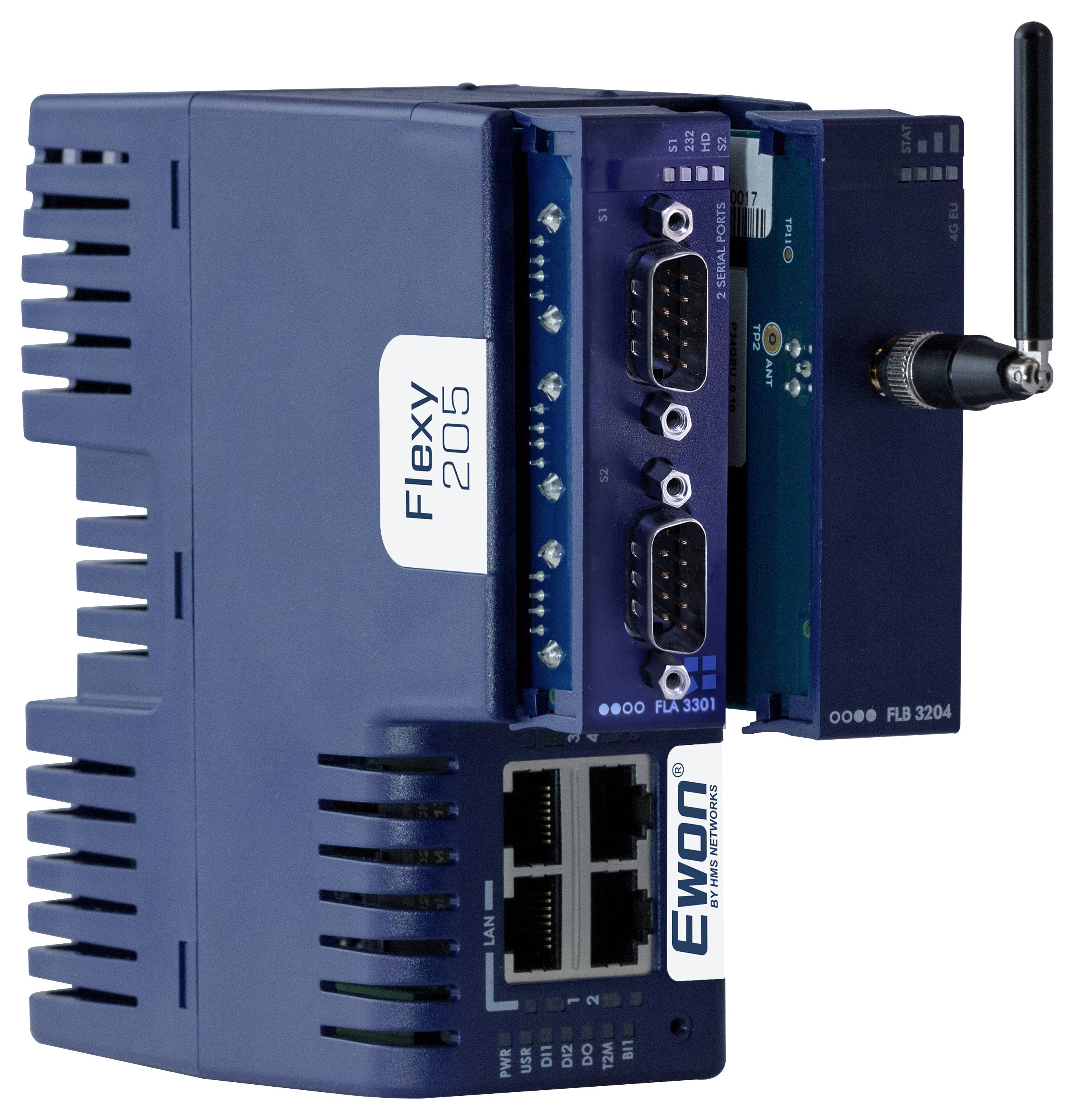 EWON FLEXY20500_00MA Fernwartungsrouter RJ-45, Ethernet, LAN, DI/O 24 V/DC 1St.
