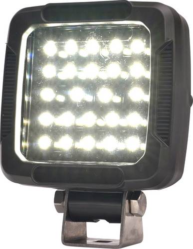 WAS Arbeitsscheinwerfer 12 V/DC, 24 V/DC Slim Black 2581 ECO (B x H x T) 101 x 106 x 38 mm 2100 lm