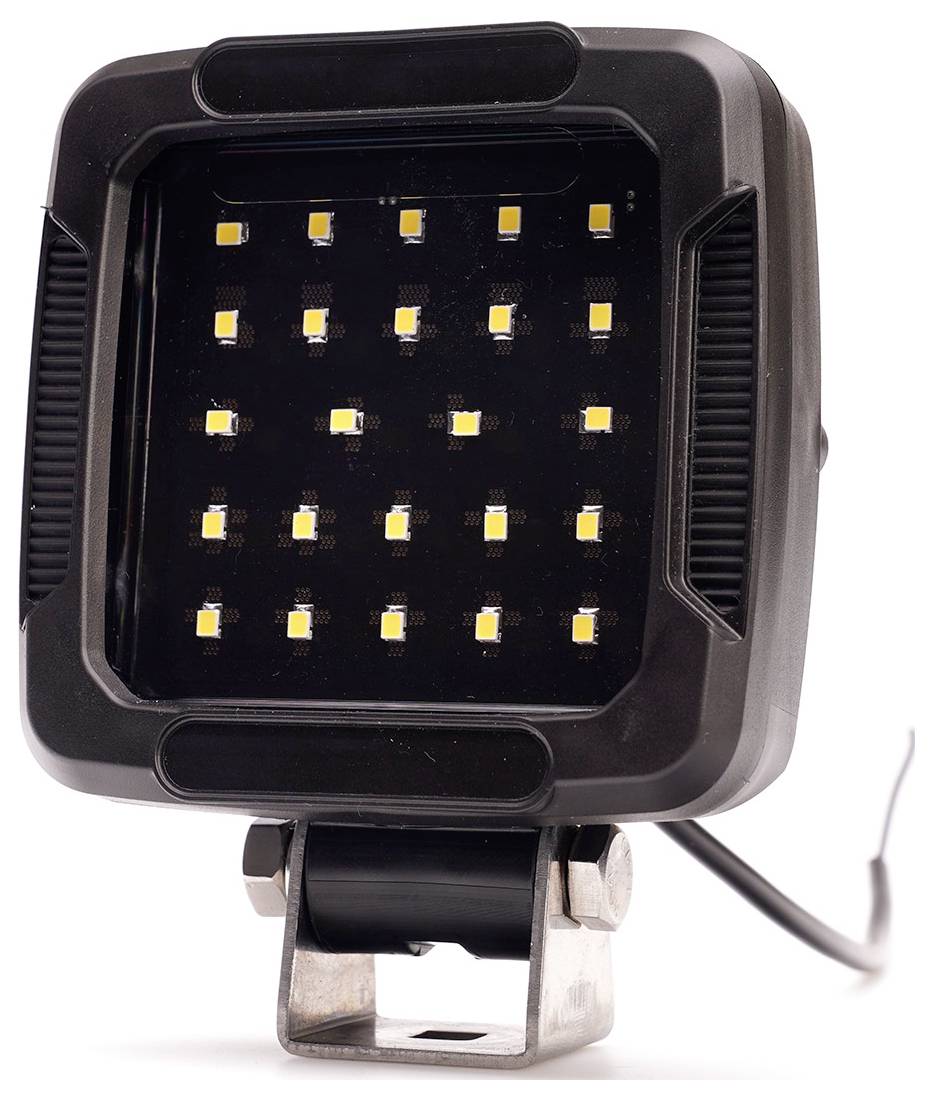 WAS Arbeitsscheinwerfer 12 V/DC, 24 V/DC Slim Black 2581 ECO (B x H x T) 101 x 106 x 38mm 2100lm
