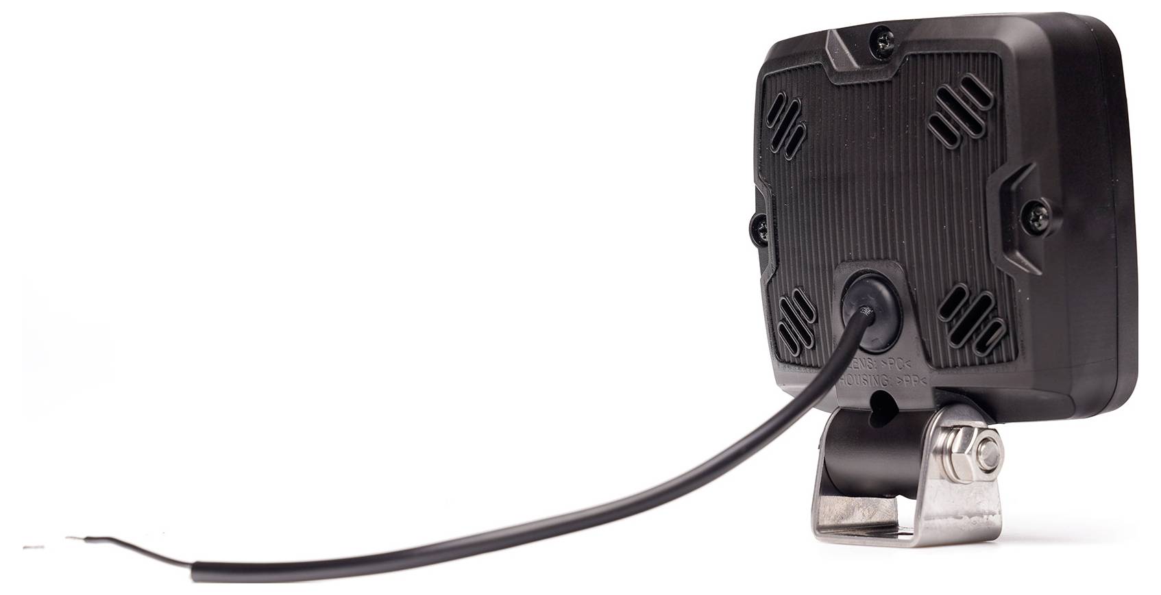 WAS Arbeitsscheinwerfer 12 V/DC, 24 V/DC Slim Black 2581 ECO (B x H x T) 101 x 106 x 38mm 2100lm