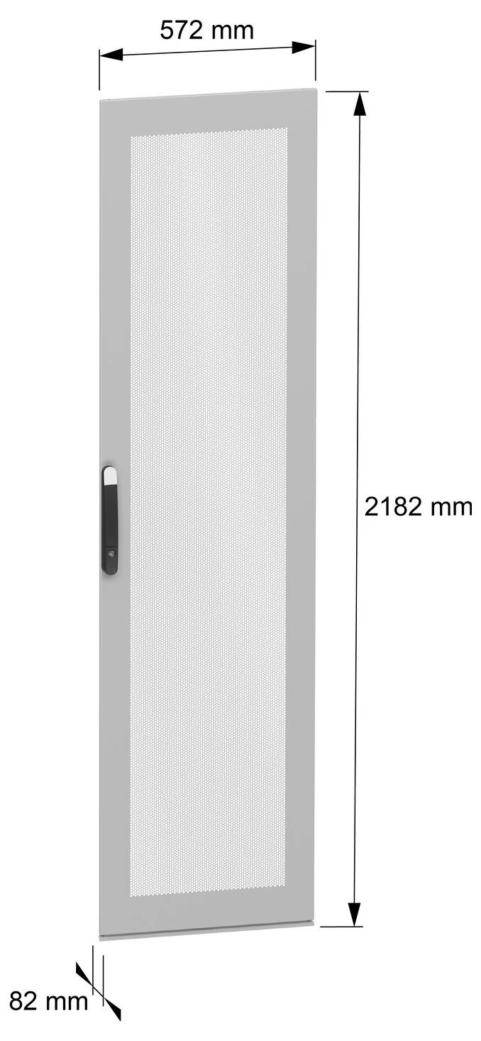 Schneider Electric NSYPCVDN226 Einzeltür (B x H) 600mm x 2200mm Stahl Grau 1St.