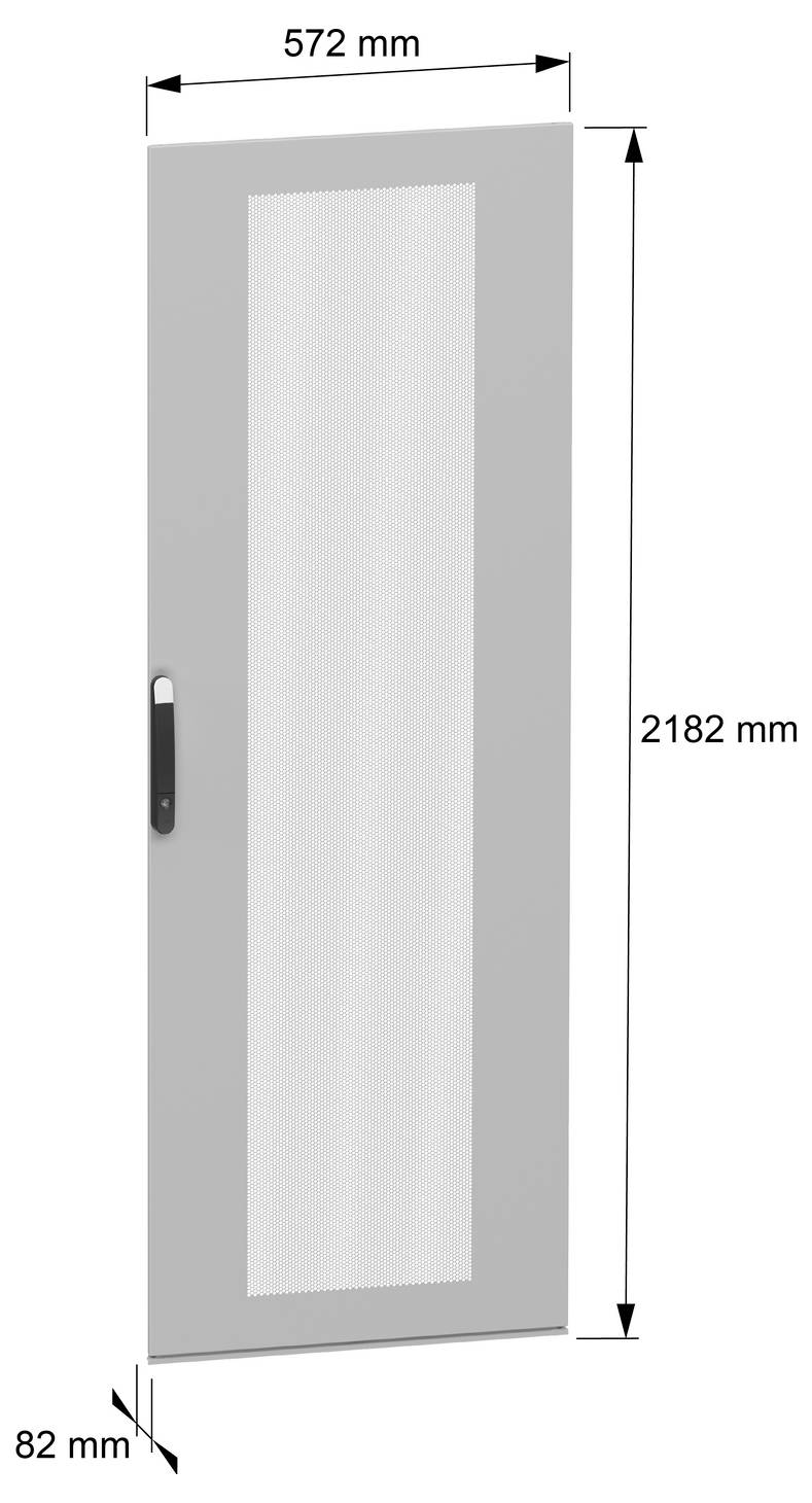 Schneider Electric NSYPCVDN228 Einzeltür (B x H) 800mm x 2200mm Stahl Grau 1St.