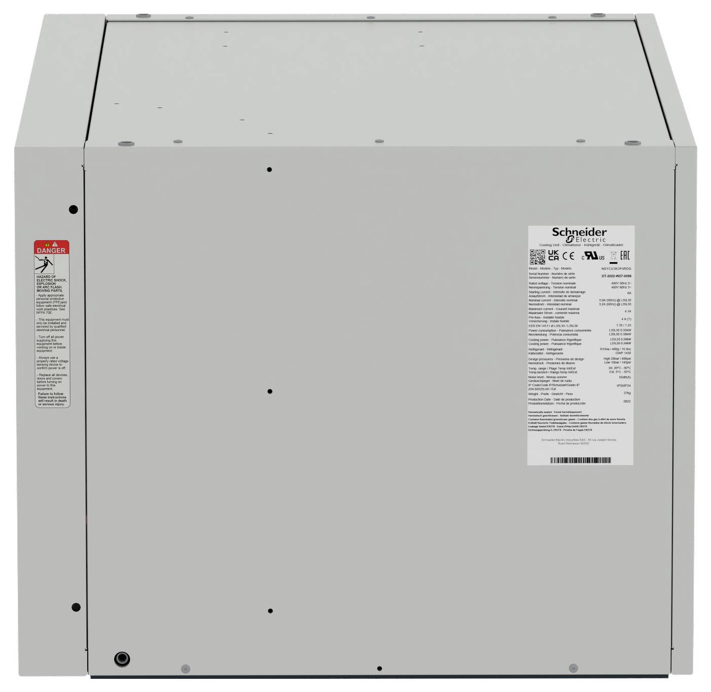 Schneider Electric NSYCU3K3P4RDG Dachaufbau-Kühlgerät 380 - 460V 3kW (B x H x T) 795 x 456 x 575mm 1St.