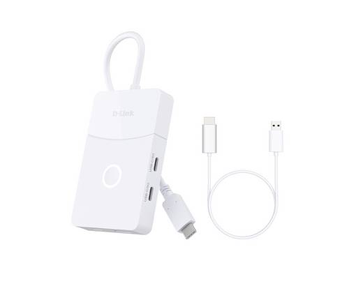 D-Link DUP-501 USB-Hub 5 Port USB 3.2 Gen1 5 GBit/s Weiß