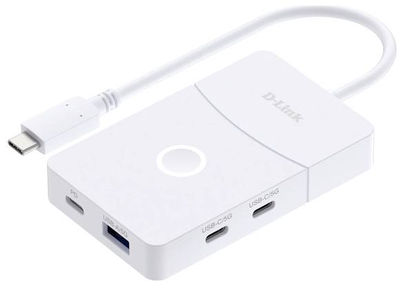 D-Link DUP-501 USB-Hub 5 Port USB 3.2 Gen1 5 GBit/s Weiß