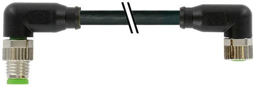 Gebrochenes schwarzes Rohr oder Schlauch mit einem diagonalen Schnitt in der Mitte, der zwei getrennte Verschraubungen und Metallverbinder an jedem Ende zeigt.