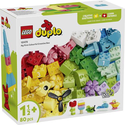 10479 LEGO® DUPLO® Classic Bunte Kreativbox  Lern- und Bauspielzeug mit 80 bunten Bausteinen  lässt Kleinkinder ab 18 Monaten