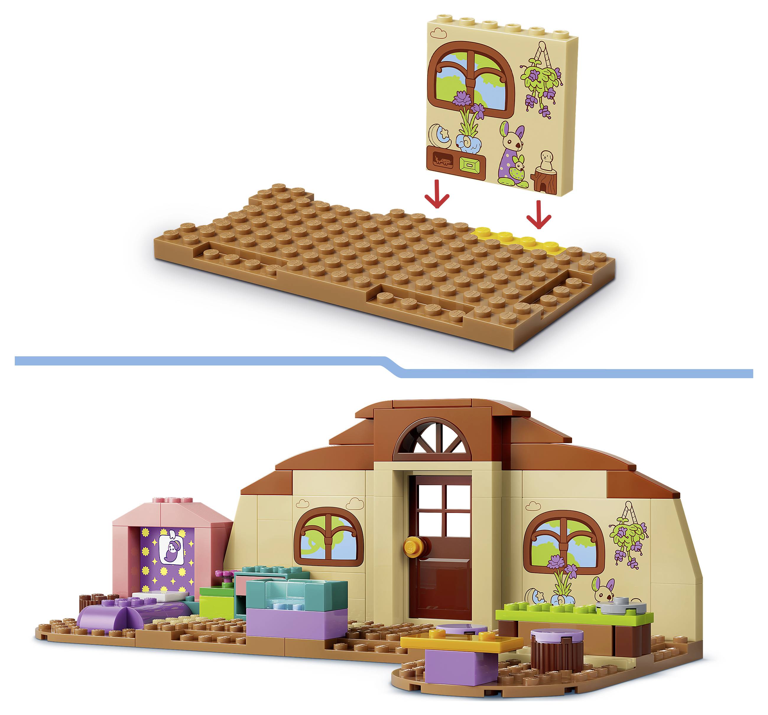 11221 LEGO® DC COMICS SUPER HEROES Schule mit Rusty und Bluey; Bauset mit Mini-Küche, Café und Babypflegestation; 2 Minifiguren