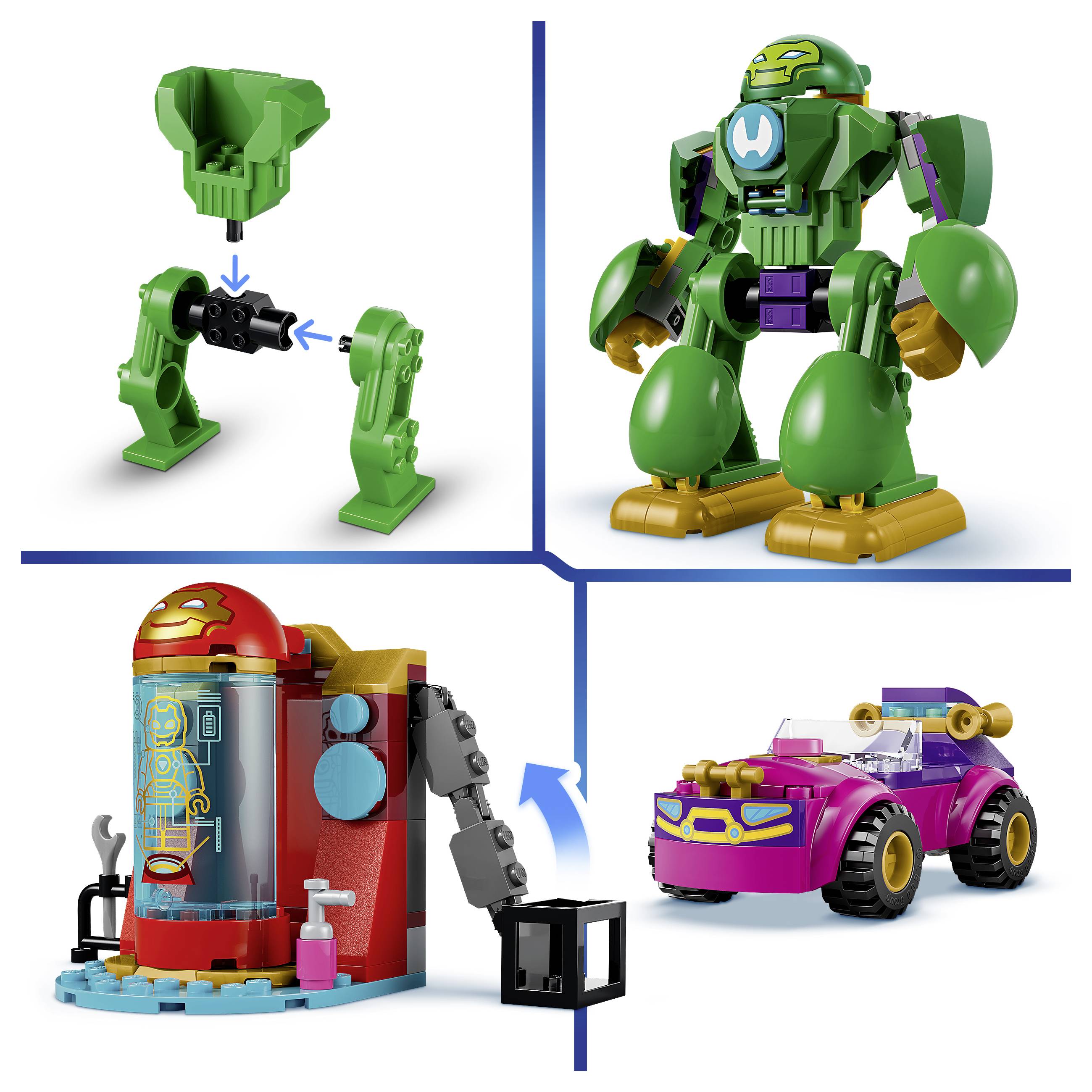 11211 LEGO® DISNEY Marvel Iron Man und Seine Fantastischen Freunde Loki vs. Team Iron Man; Superhelden-Actionset mit Mech, Jet