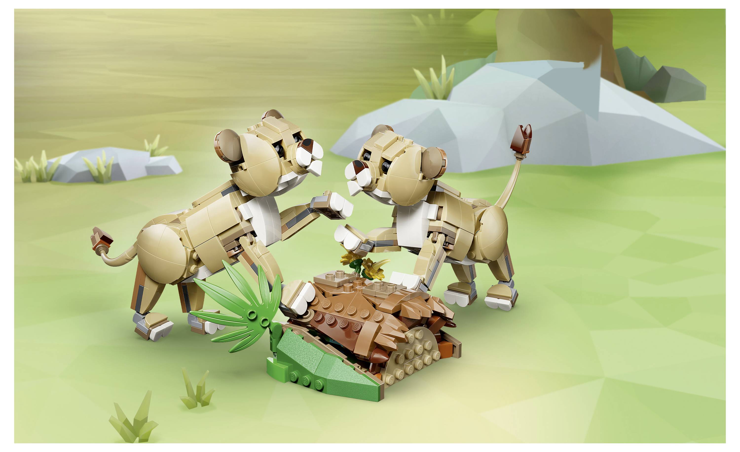 31386 LEGO® CREATOR 3-in-1-Set Wilde Tiere: Löwe, Löwin oder 2 Löwenjunge zum Bauen, Spielen und Ausstellen
