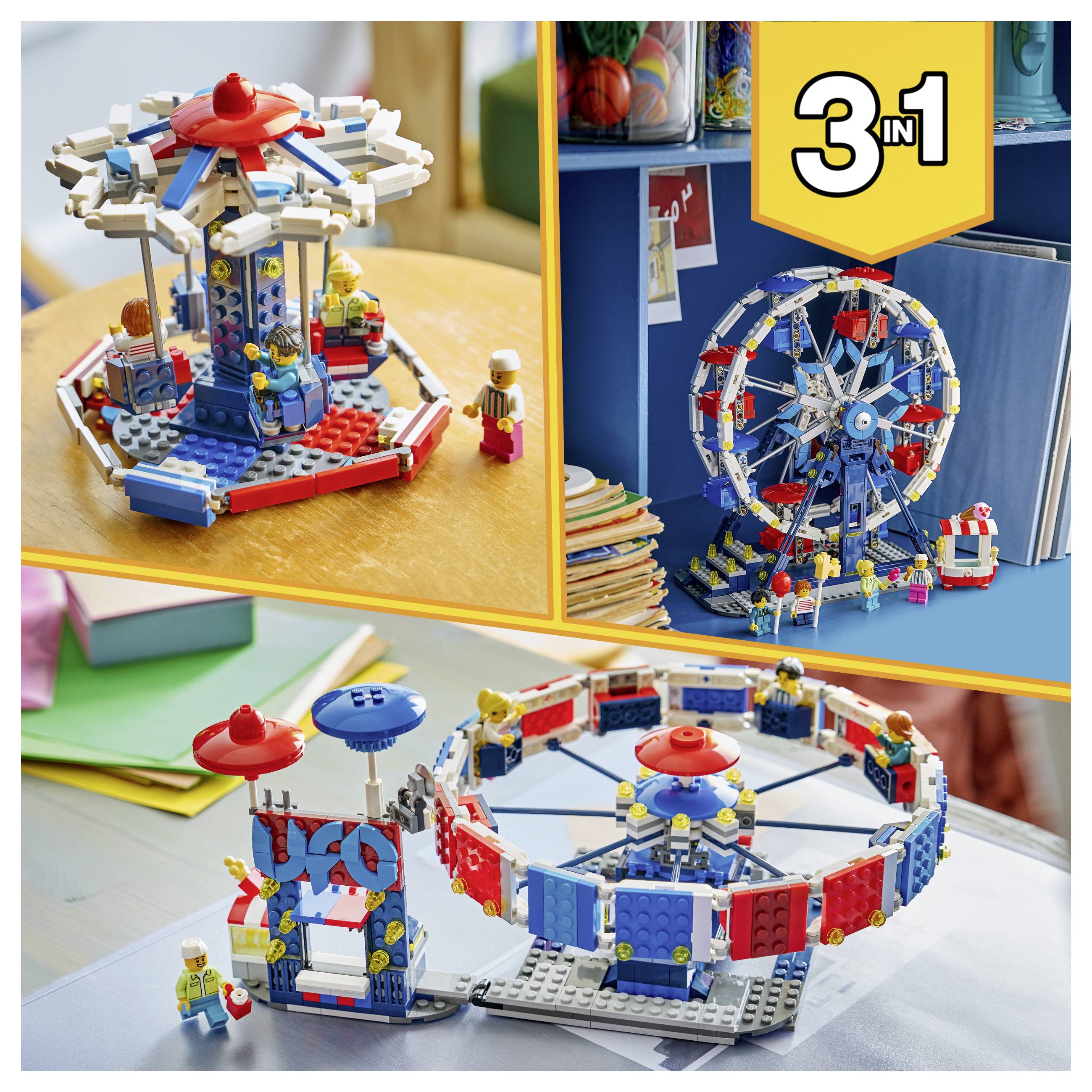 Zwei weibliche Spielzeugfiguren und zwei kleine Tierfiguren, darunter ein grüner Frosch und ein braunes Streifenhörnchen, vor weißem Hintergrund posiert.