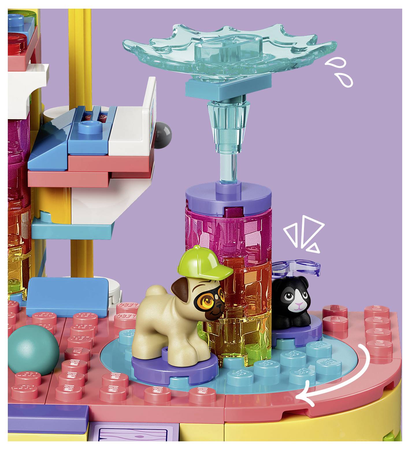 42676 LEGO® FRIENDS Bauset mit 2 Spielfiguren und 4 Spielzeugtieren