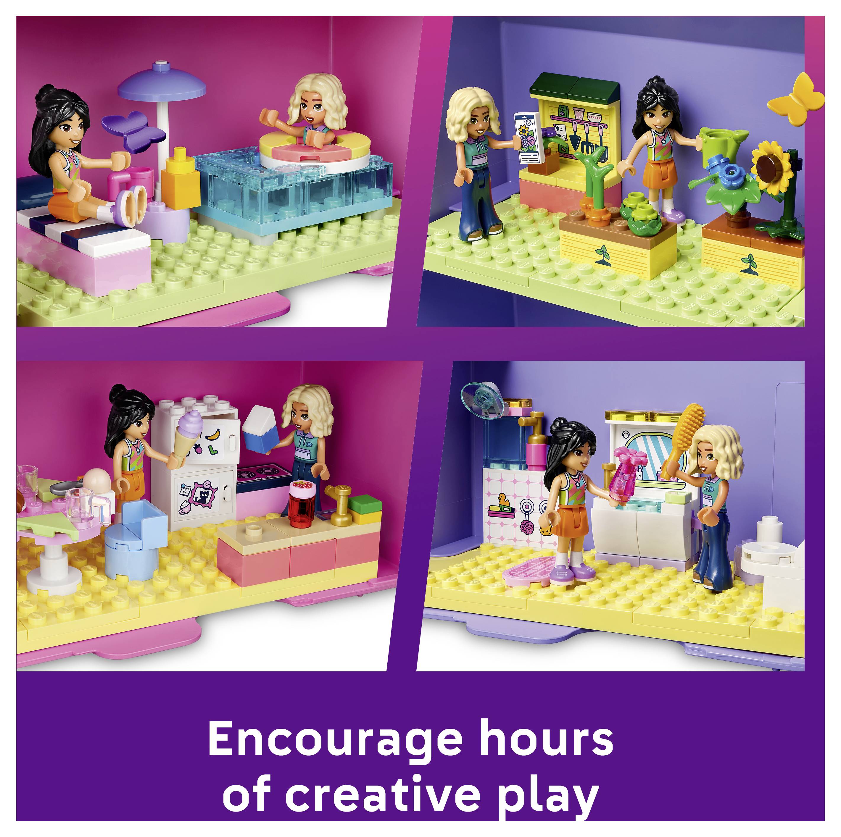 42697 LEGO® FRIENDS Tragbares Puppenhaus mit 8 Zimmern und 2 Spielfiguren