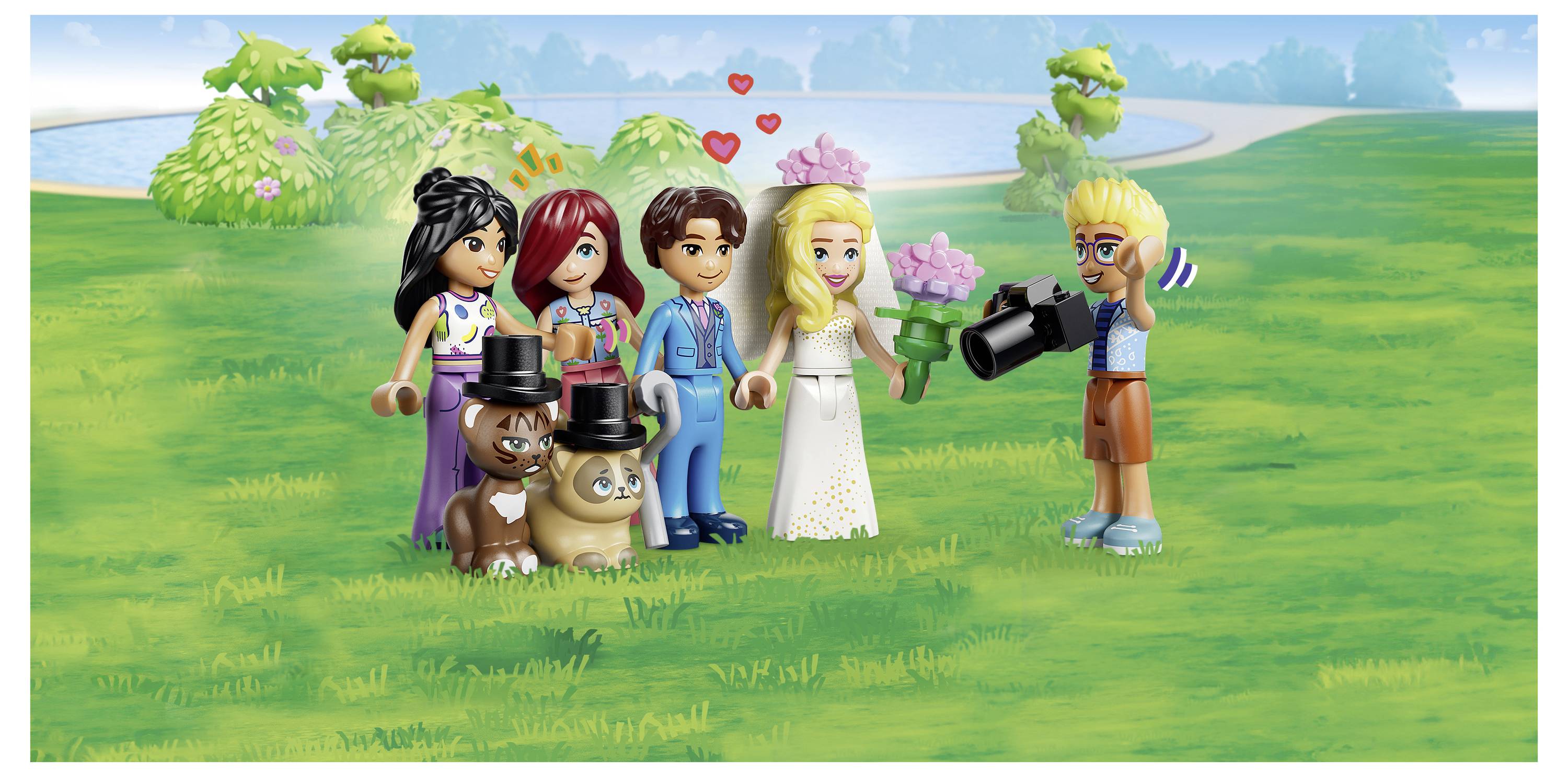 42704 LEGO® FRIENDS Das Grandhotel von Heartlake City; Spielset mit 6 Spielfiguren und 2 Katzen