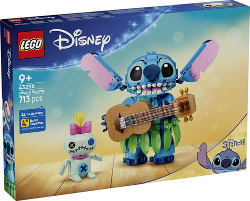 43296 LEGO® DISNEY Spielzeug-Stitch und Scrump-„Plüschtier“