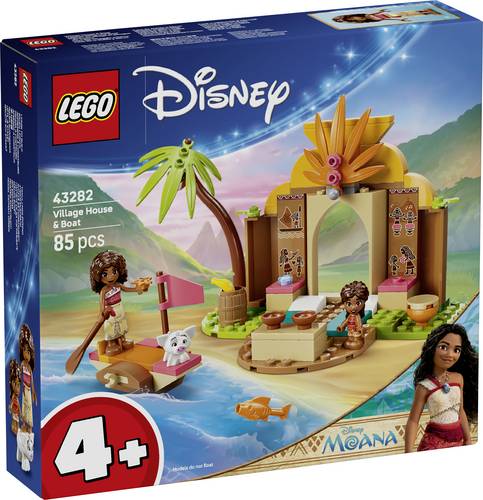 43282 LEGO® DISNEY Vaiana Vaianas Hütte und Boot  Bauspielzeug mit den Figuren Simea und Pua